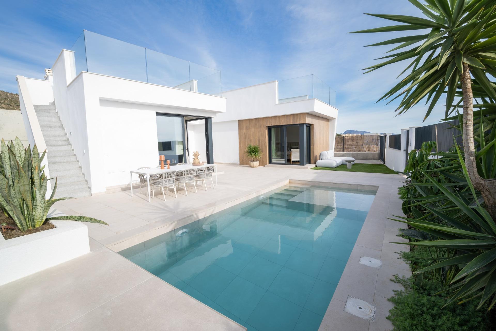 Villas neuves à Altaona Golf Resort, Murcie, avec piscine privée et vue sur les montagnes