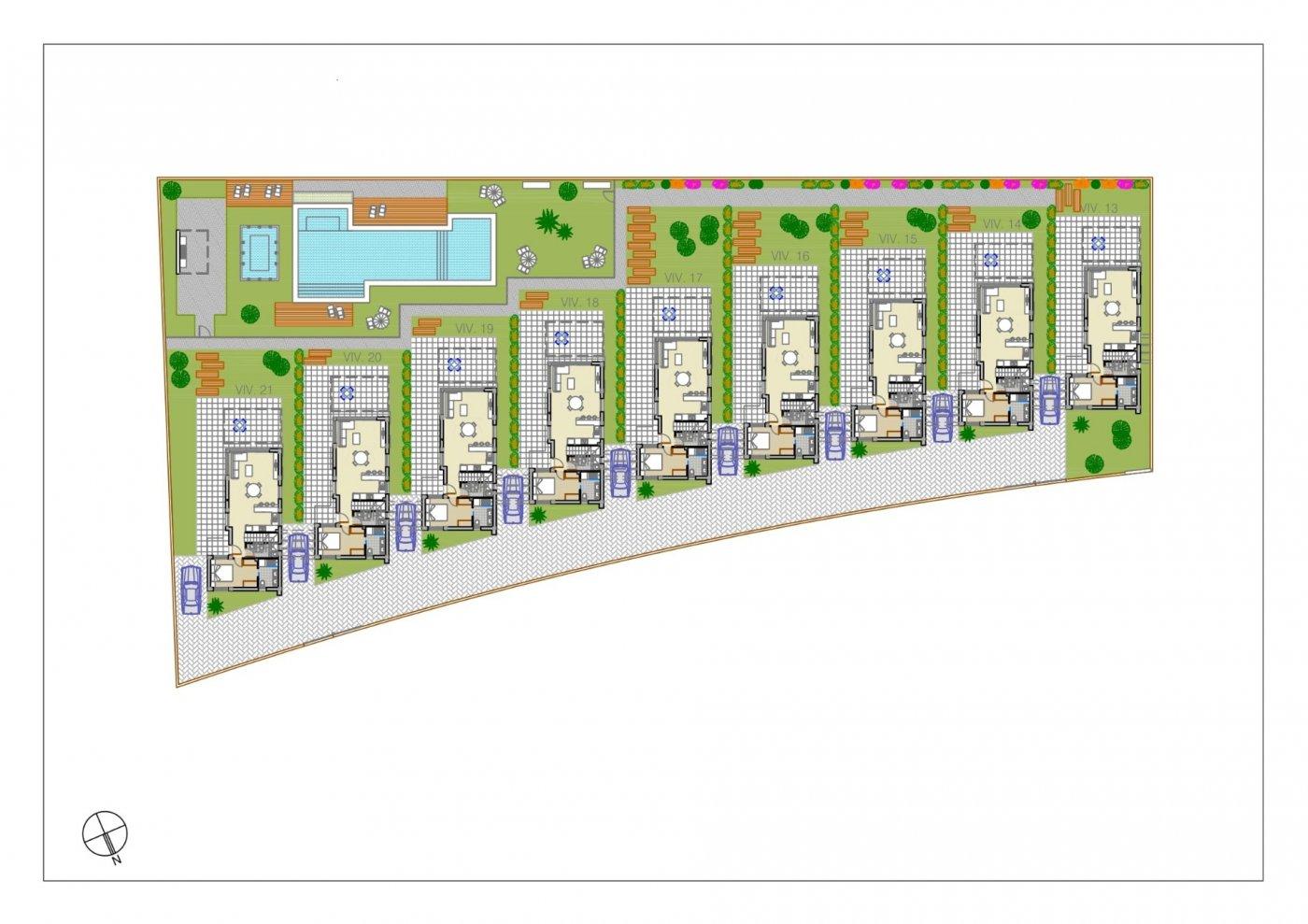 VILLAS DE OBRA NUEVA EN PILAR DE LA HORADADA EN EL CAMPO DE GOLF — 13