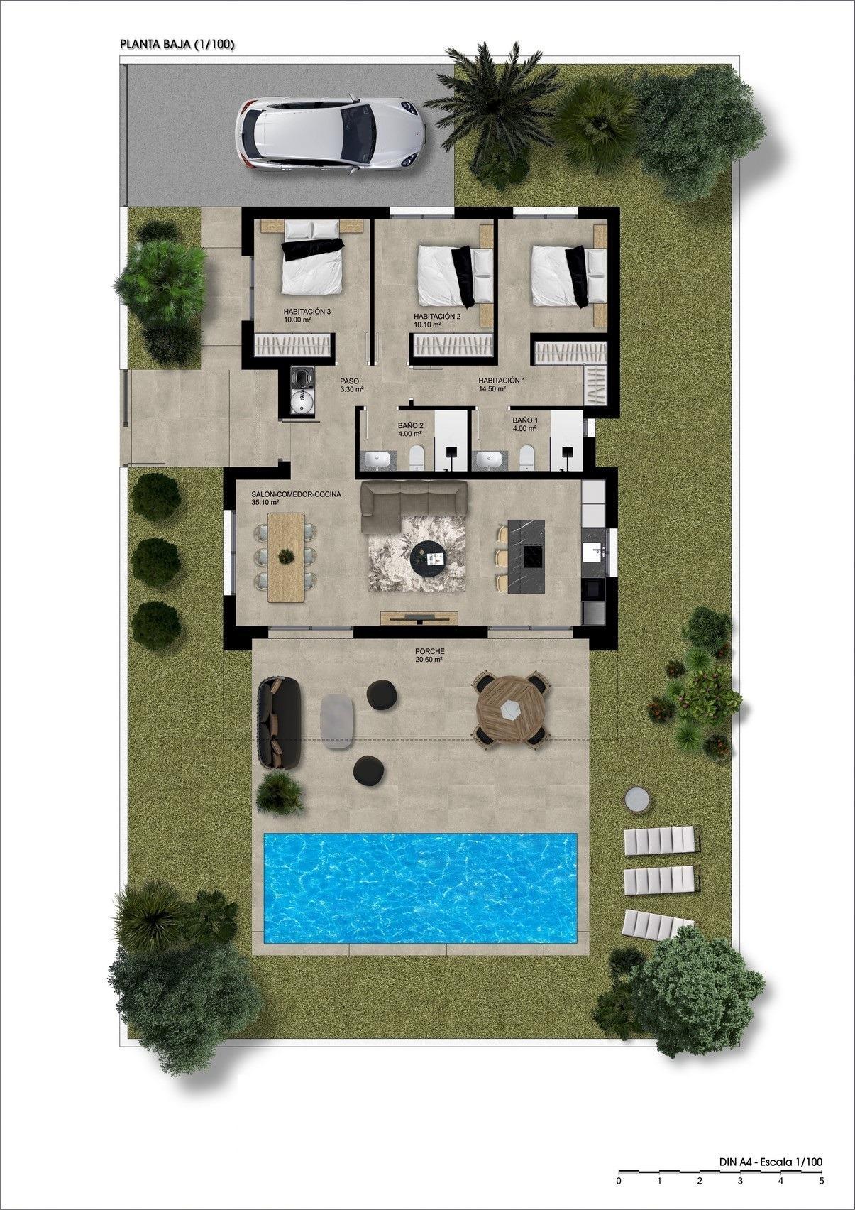 NEWLY BUILT VILLAS WITH POOL IN HONDON DE LAS NIEVES — 14