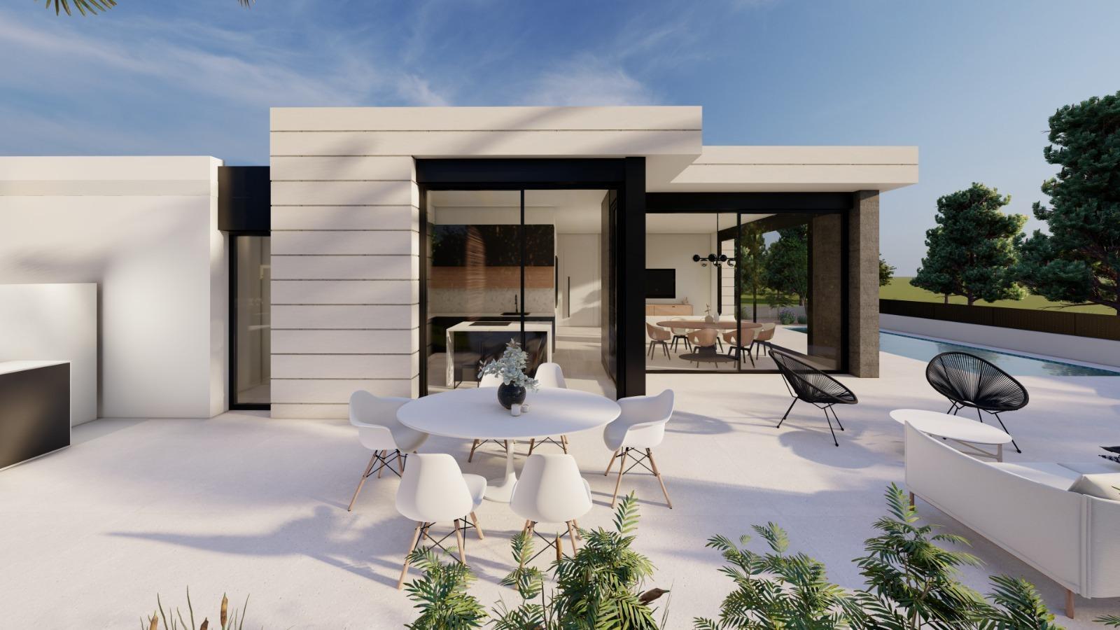 VILLAS DE OBRA NUEVA EN PILAR DE LA HORADADA EN EL CAMPO DE GOLF — 5