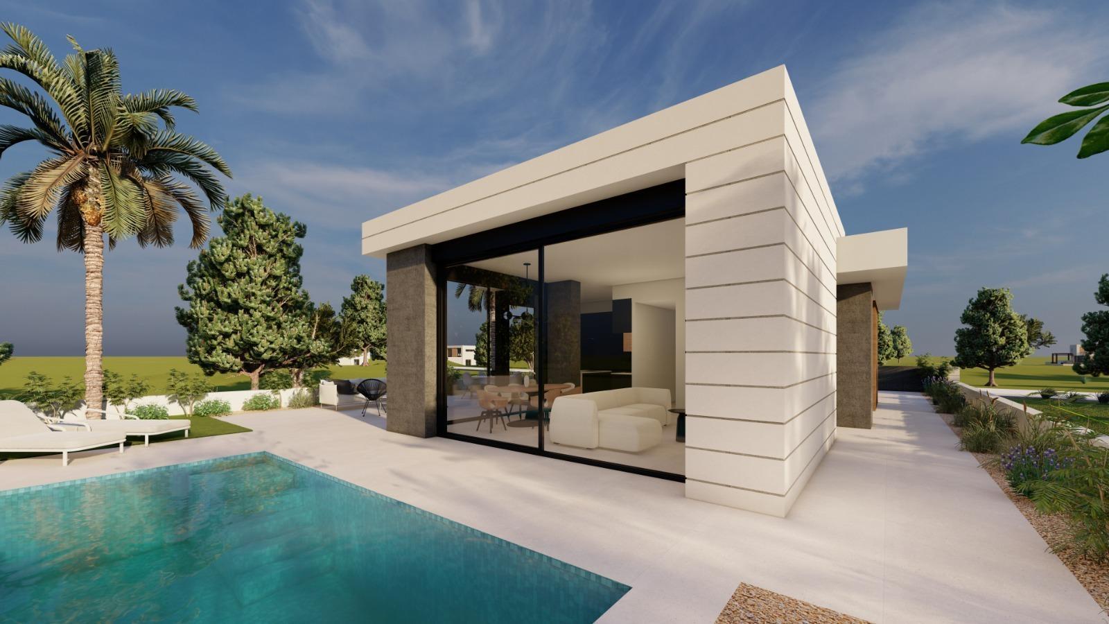 VILLAS DE OBRA NUEVA EN PILAR DE LA HORADADA EN EL CAMPO DE GOLF — 7