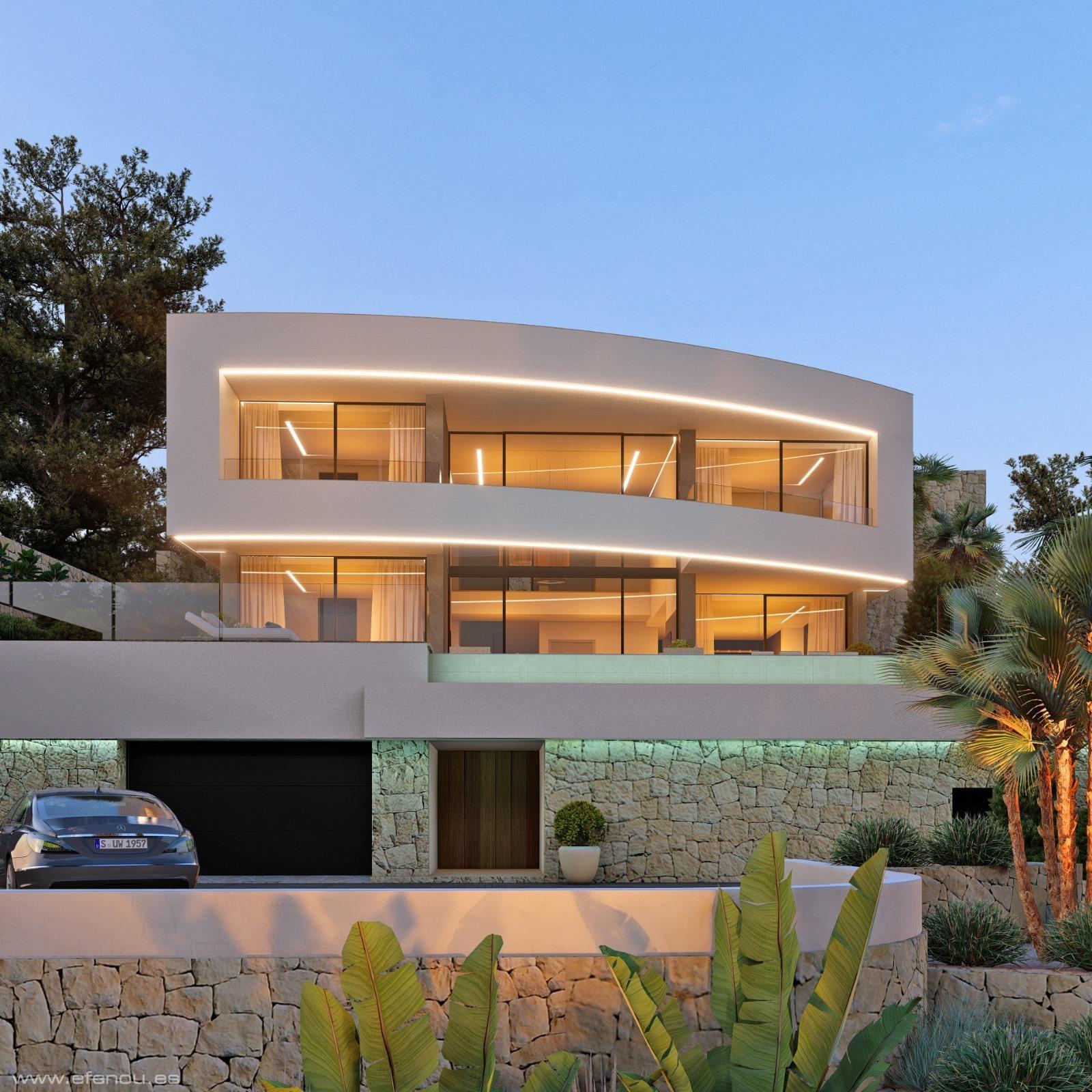Luxueuse villa avec vue sur la mer à Calpe - Élégance moderne et vue imprenable — 2