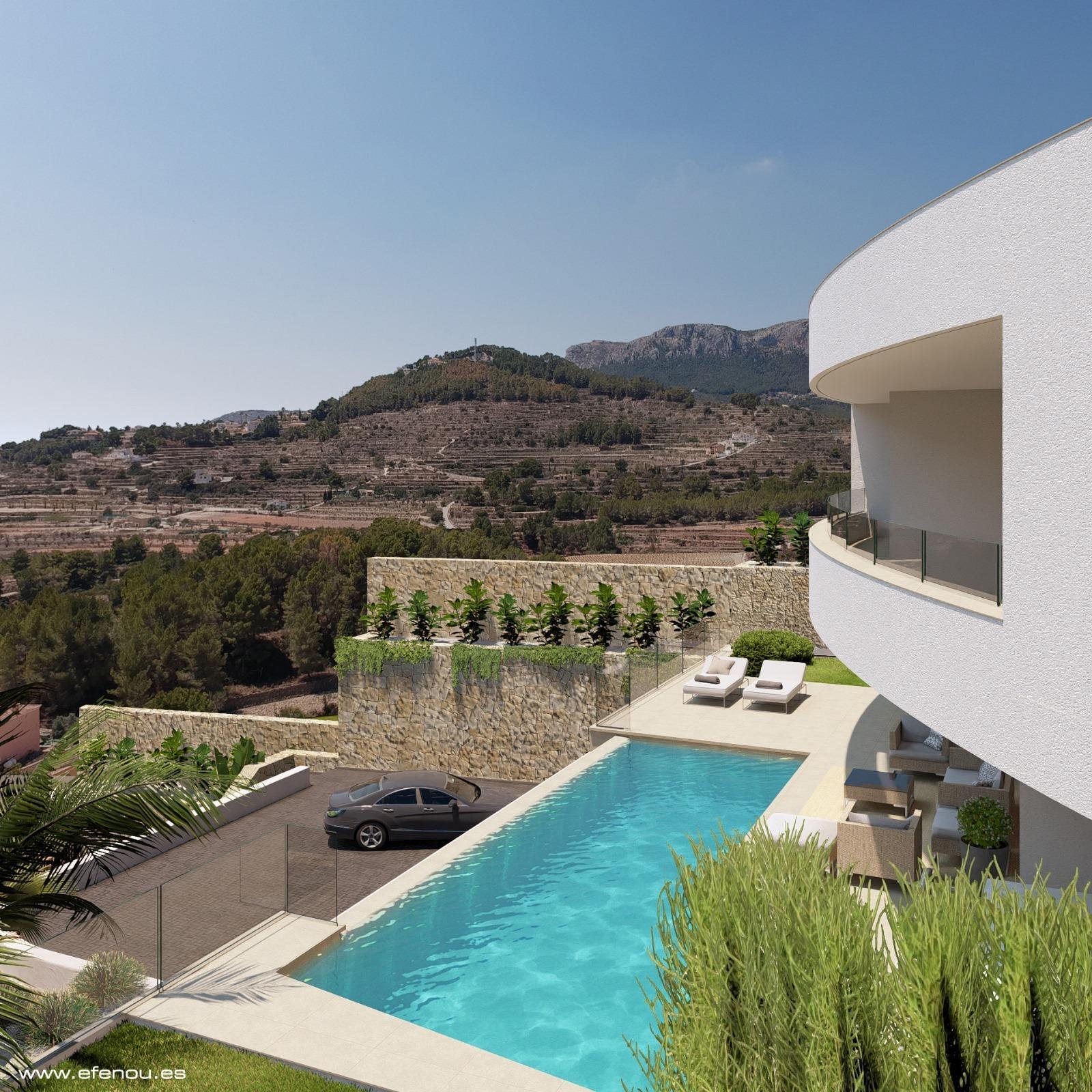 Luxueuse villa avec vue sur la mer à Calpe - Élégance moderne et vue imprenable — 3