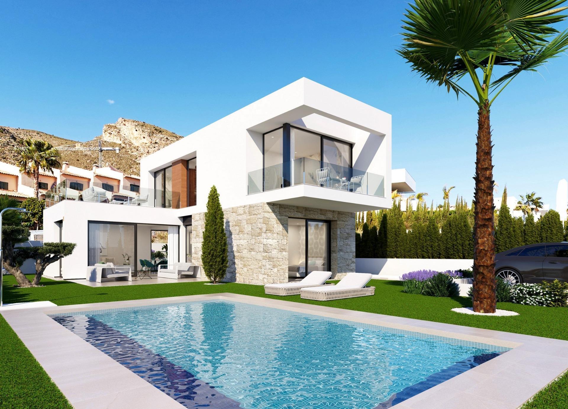 Residencial de obra nueva de villas independientes en Sierra Cortina, Finestrat. — 14