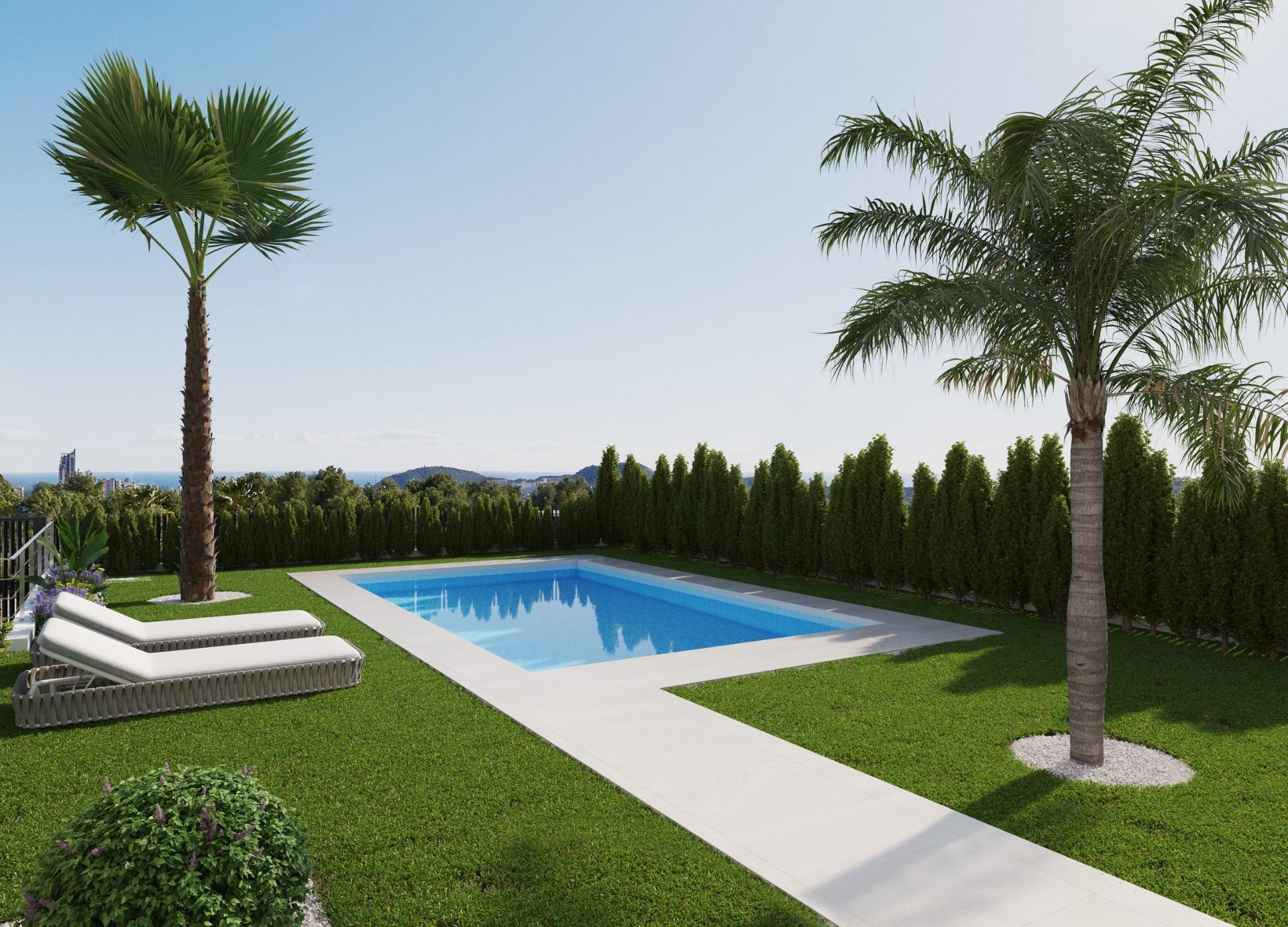 Residencial de obra nueva de villas independientes en Sierra Cortina, Finestrat. — 10