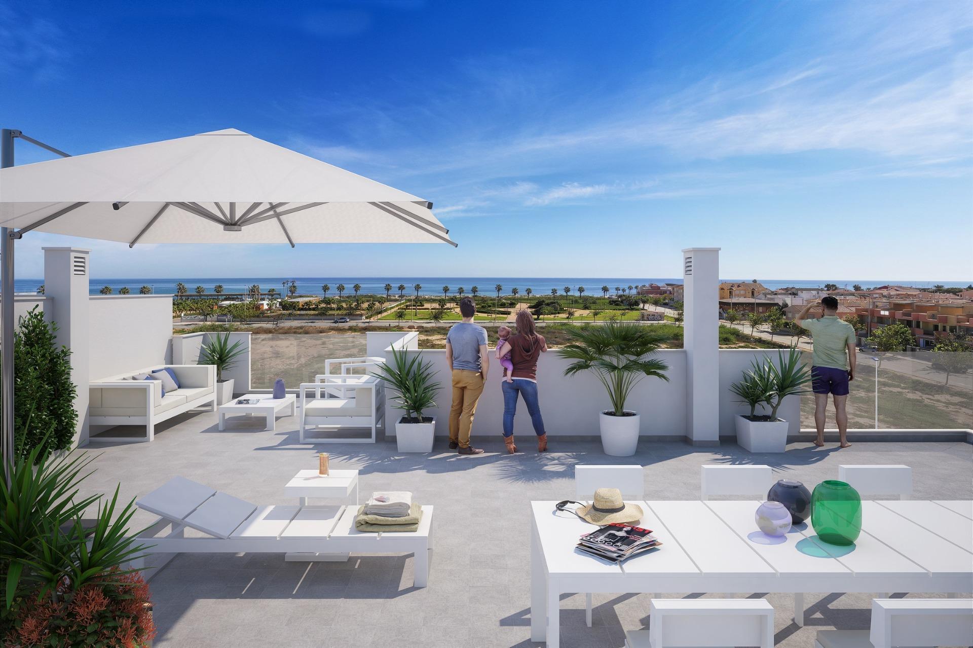 Nieuwbouwwoningen op slechts 200 meter van het strand van Las Higuericas — 2