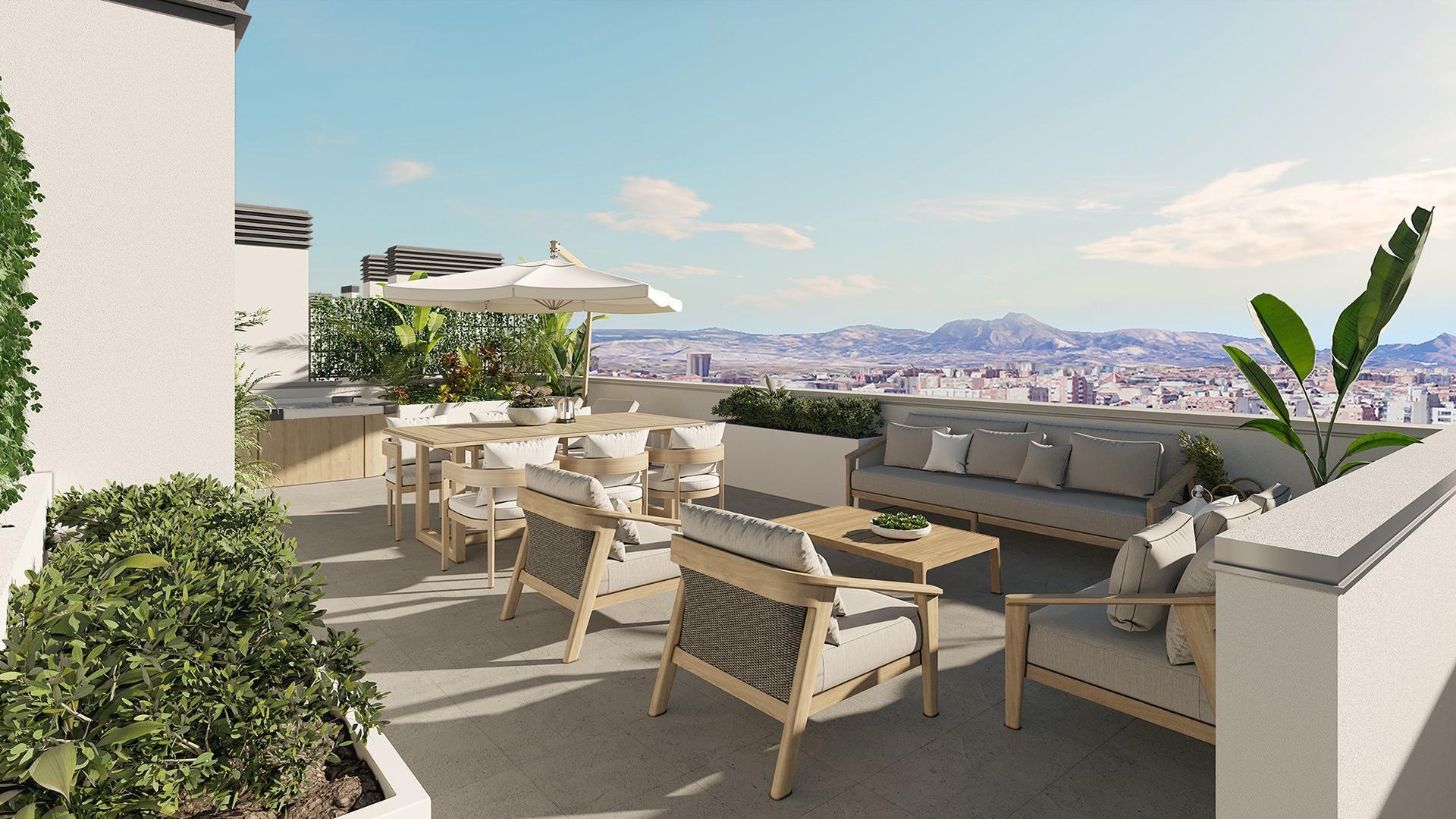 New Construction Residential Development in San Agustín, Alicante, with Stunning City Views