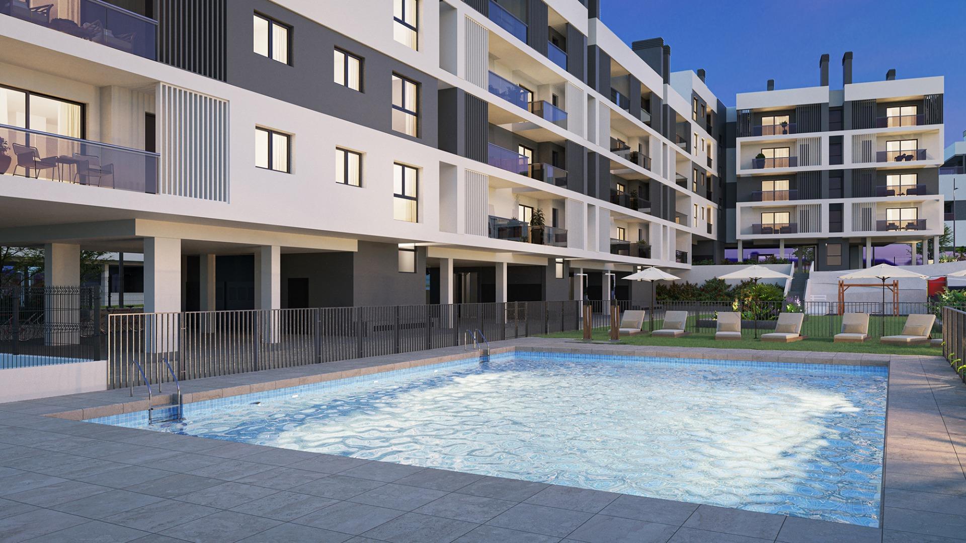 New Construction Residential Development in San Agustín, Alicante, with Stunning City Views — 3
