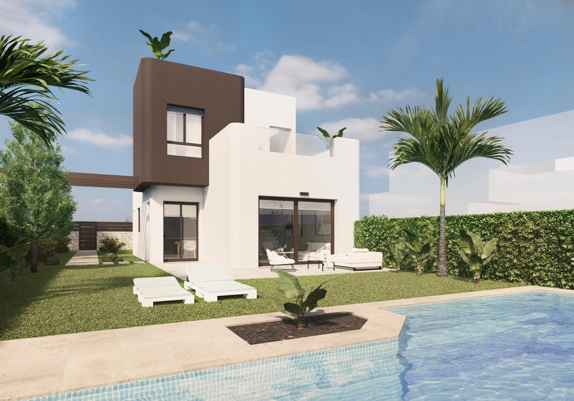 VILLAS NEUVES A PILAR DE LA HORADADA SUR LE TERRAIN DE GOLF