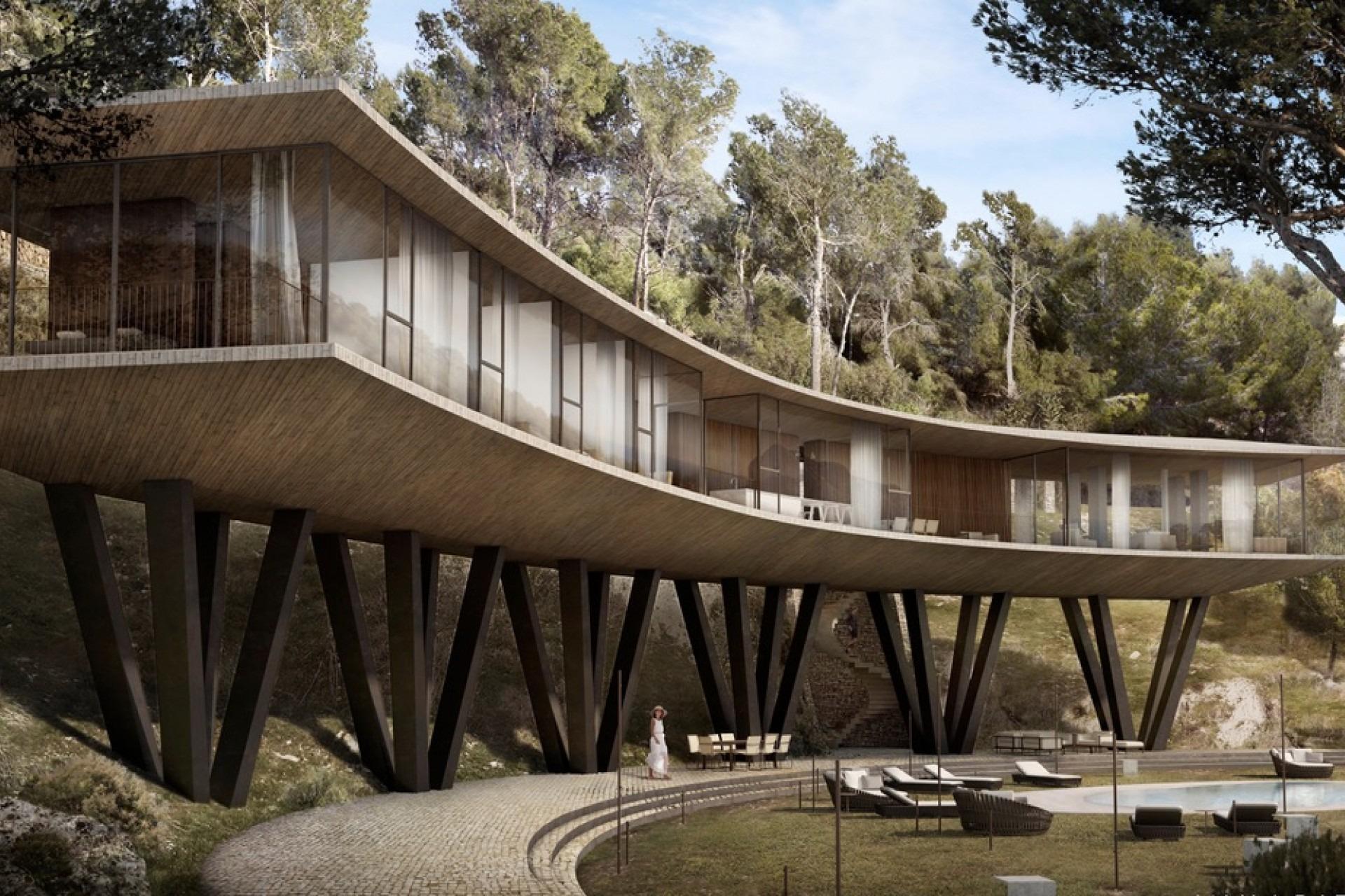 Villa de luxe d'avant-garde avec vue sur la mer à Benissa Costa