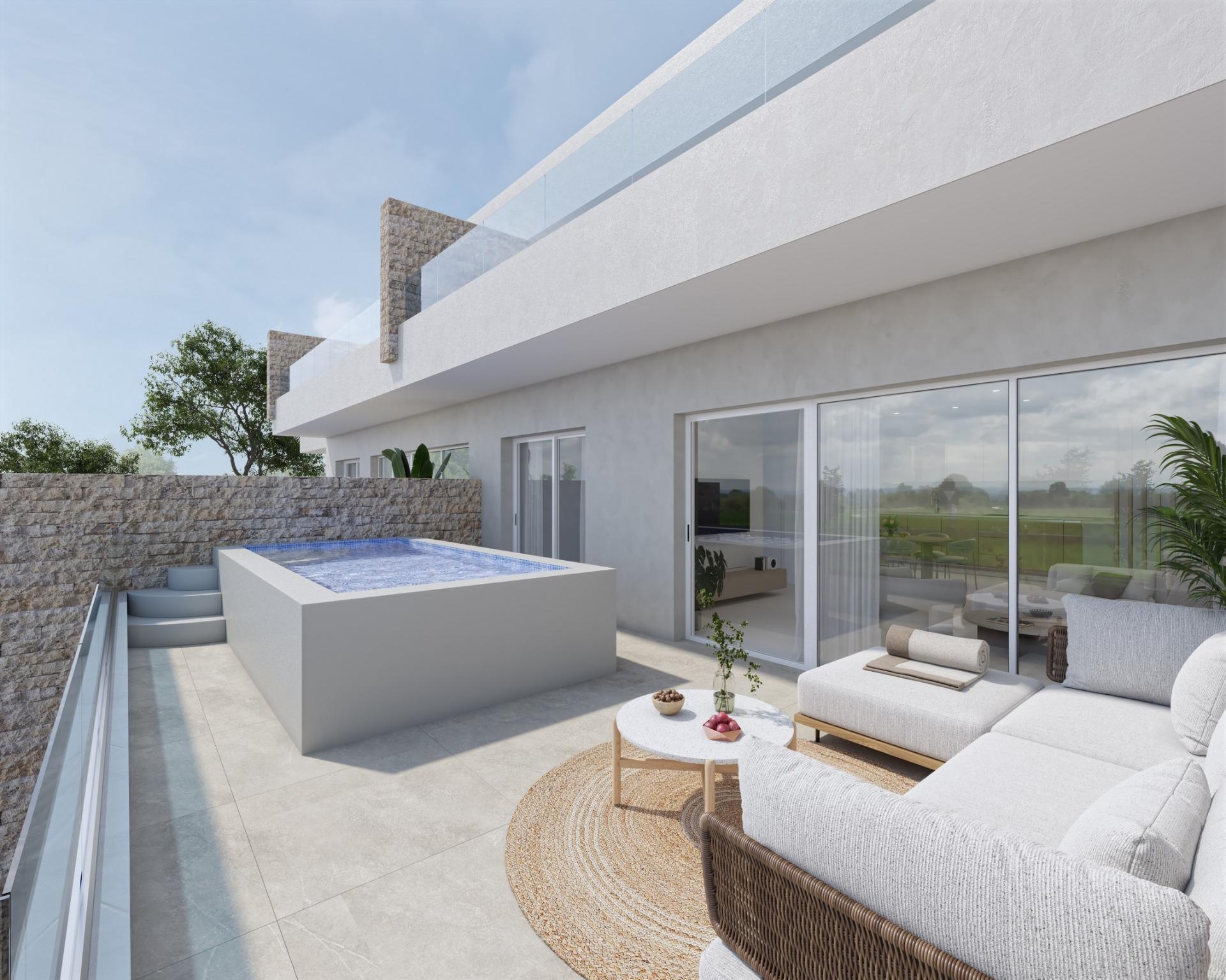 Nieuwbouwwoningen in Pilar de la Horadada met privé zwembad