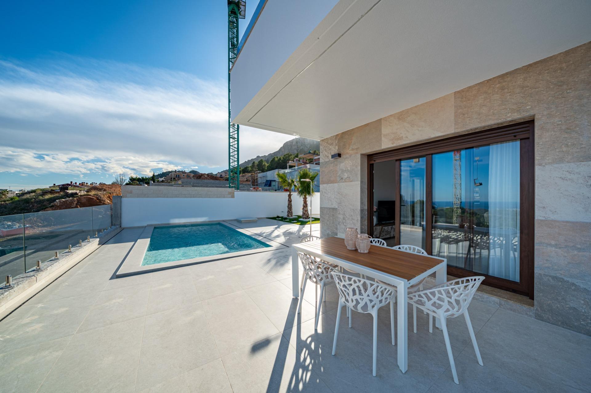 Prachtige nieuwbouw villa's in Polop met uitzicht op zee — 7