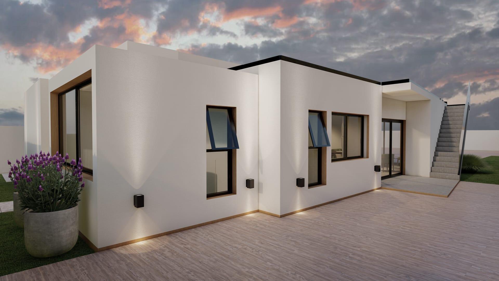 Villa in Ibizastijl in een rustig Spaans dorp — 2