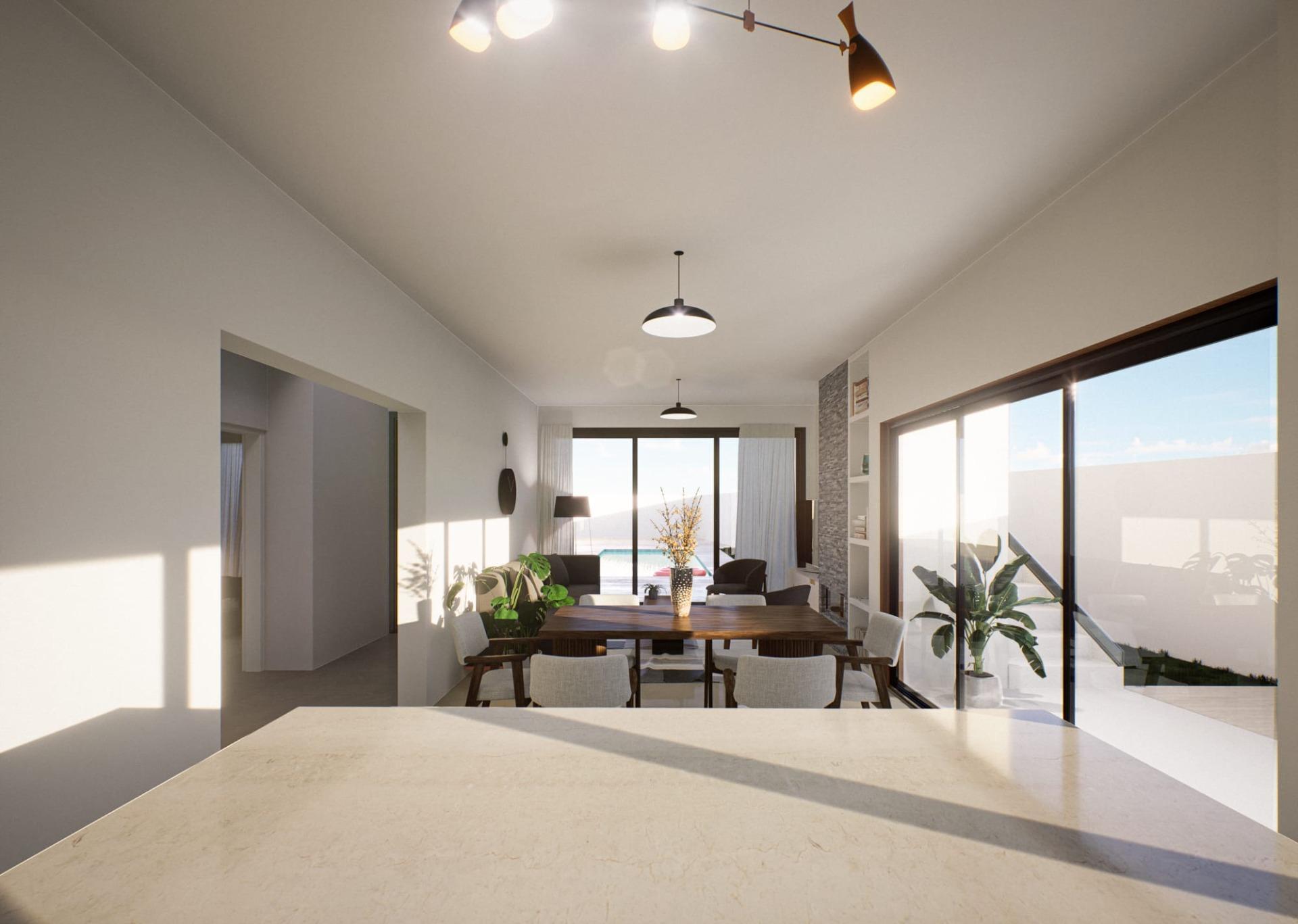 Villa in Ibizastijl in een rustig Spaans dorp — 9