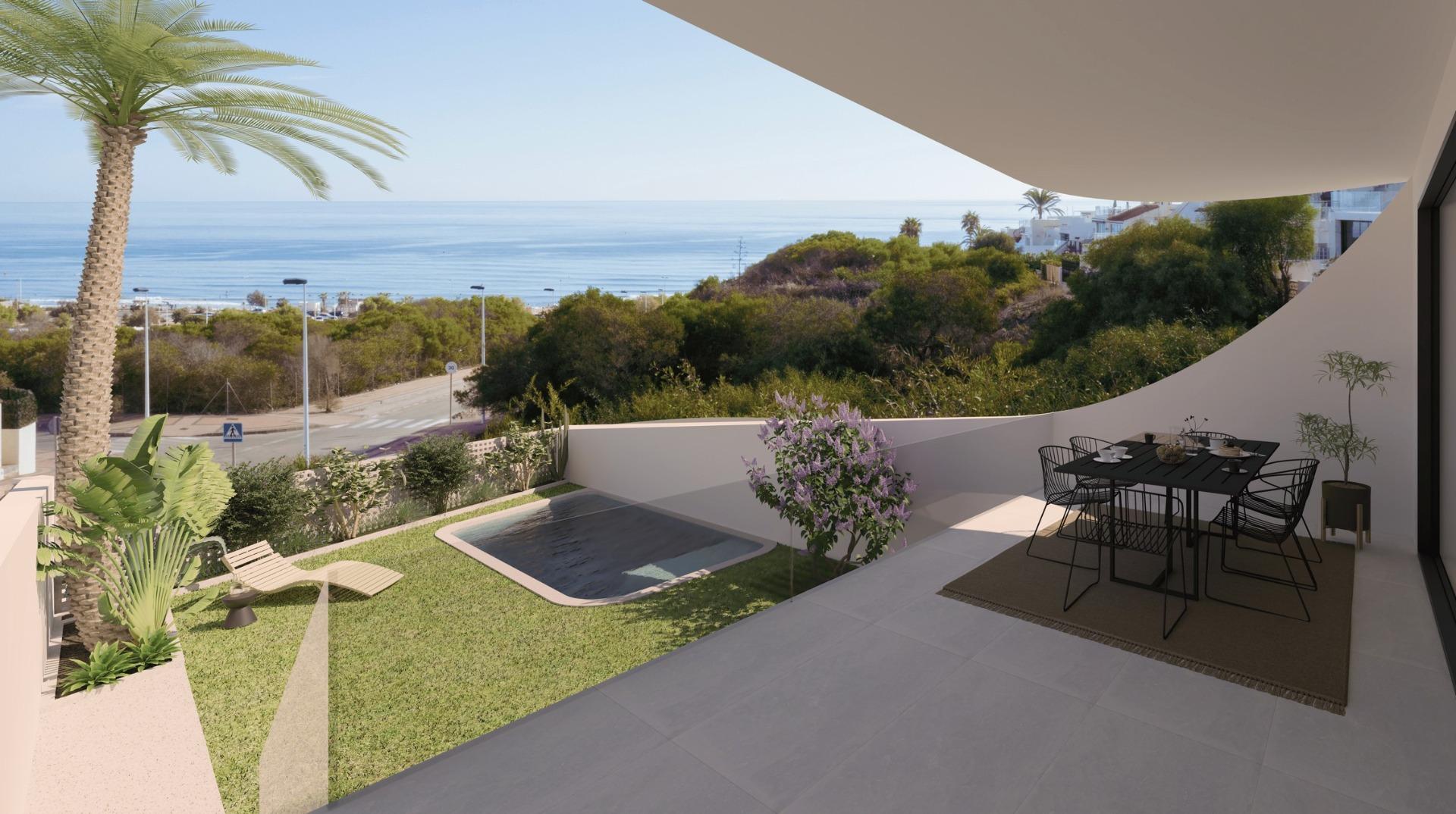 Bungalows de Obra Nueva con Vistas al Mar en La Mata, Torrevieja