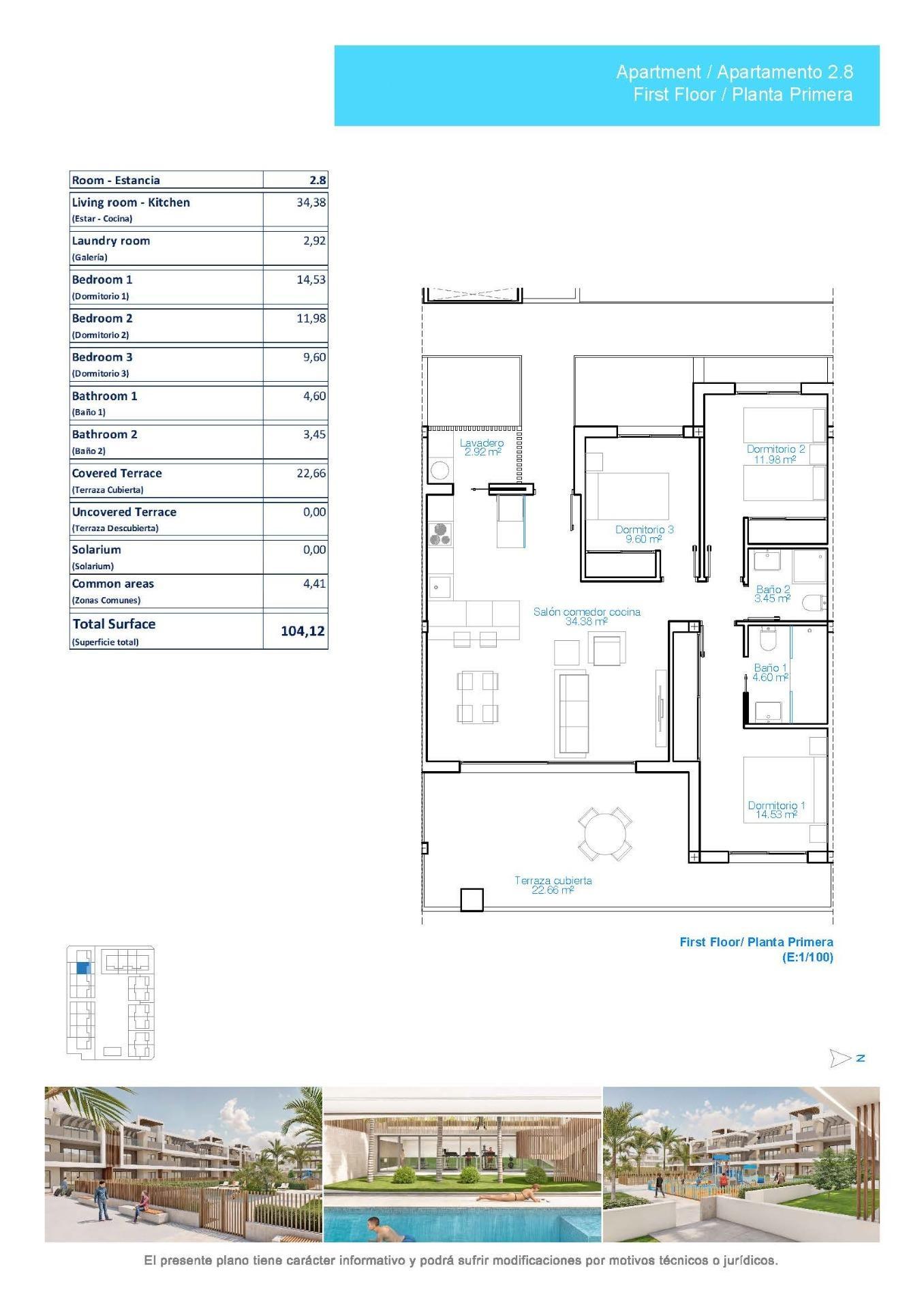 Luxe toeristische appartementen op slechts 150 meter van het strand van Las Higuericas - Torre de la — 14