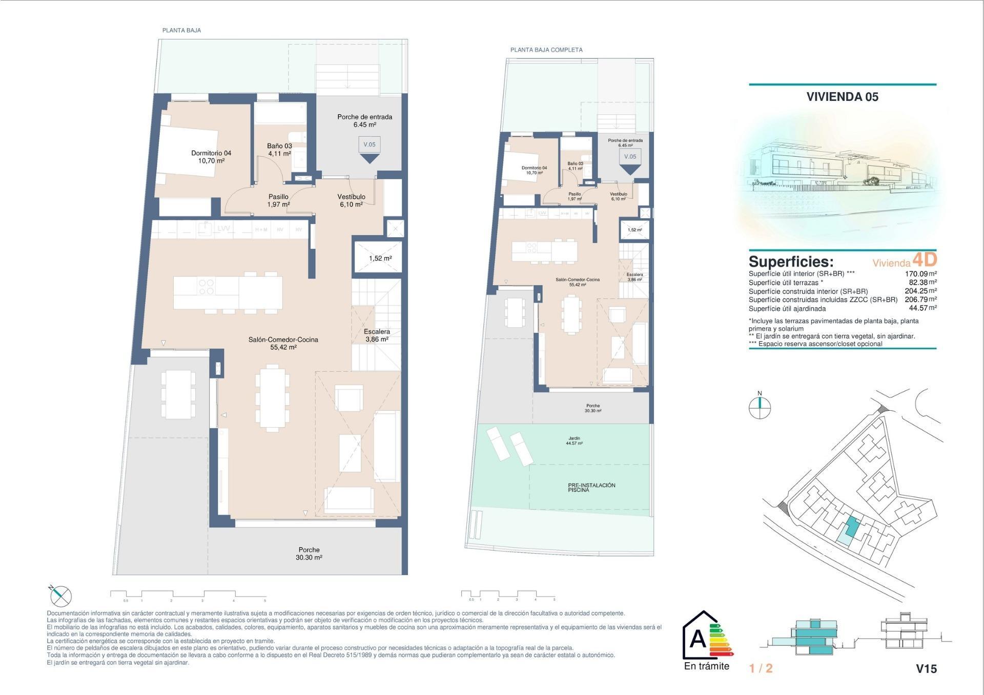 Newly Built Semi-Detached and Terraced Houses in Cabo de las Huertas, Alicante — 11