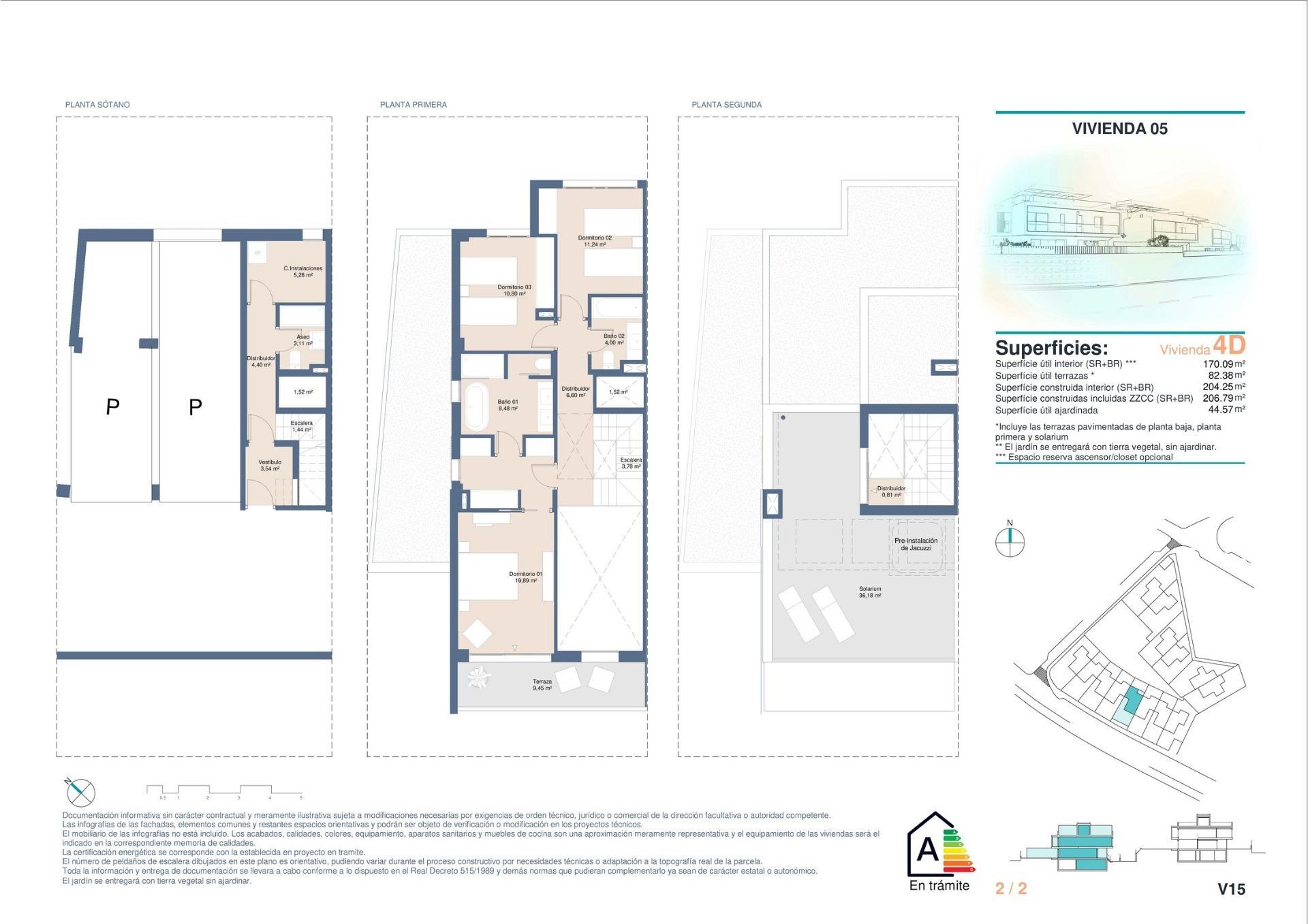 Newly Built Semi-Detached and Terraced Houses in Cabo de las Huertas, Alicante — 12