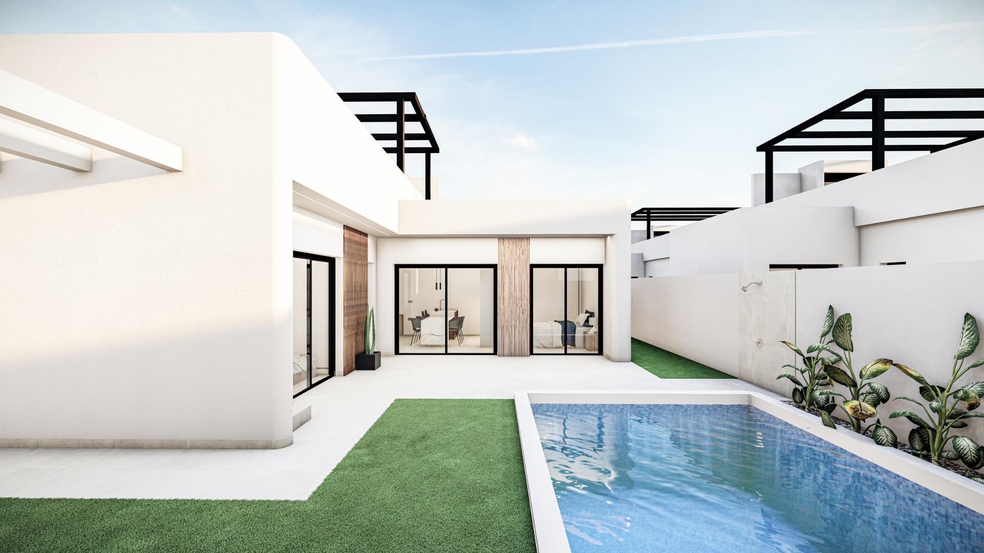 Nowe, niezależne wille z prywatnym basenem i solarium w Roldán, Torre-Pacheco — 3