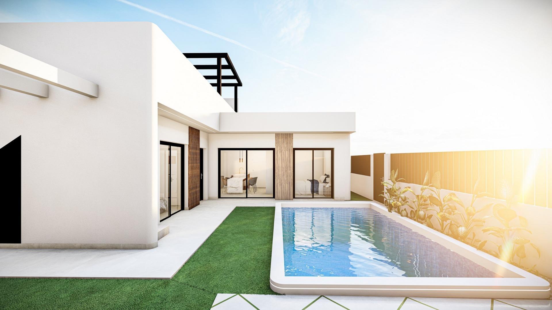 Nowe, niezależne wille z prywatnym basenem i solarium w Roldán, Torre-Pacheco — 4