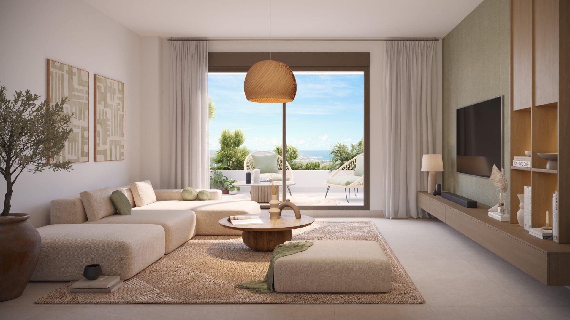 New Build Apartments with Sea and Golf Views in Pulpí, Almería