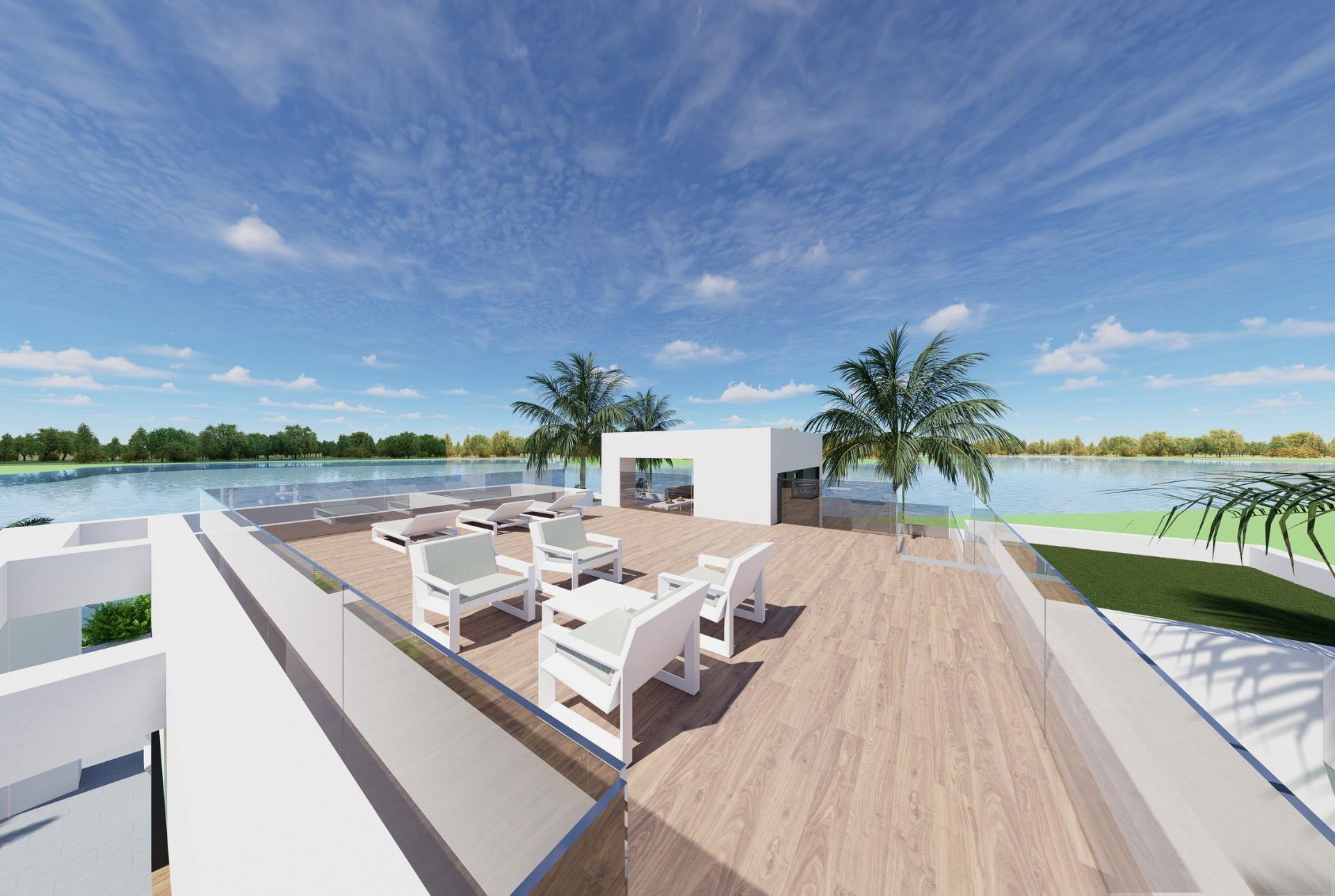 Villas en première ligne au bord du lac Santa Rosalía, Murcie — 2