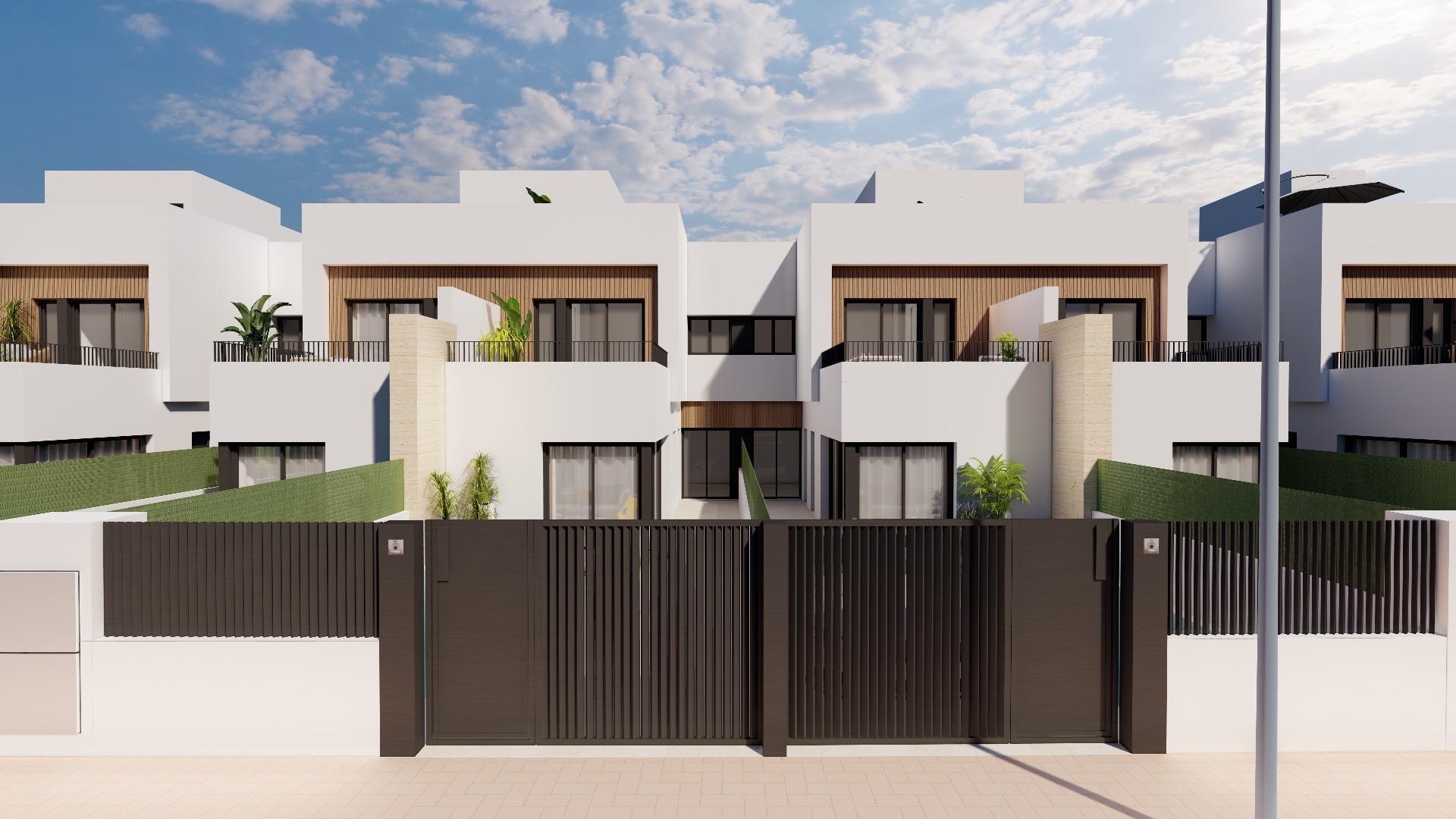 Modernas villas adosadas con piscina privada cerca del mar en Santiago de la Ribera — 3
