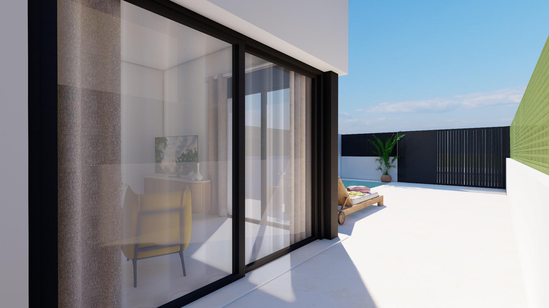 Modernas villas adosadas con piscina privada cerca del mar en Santiago de la Ribera — 11