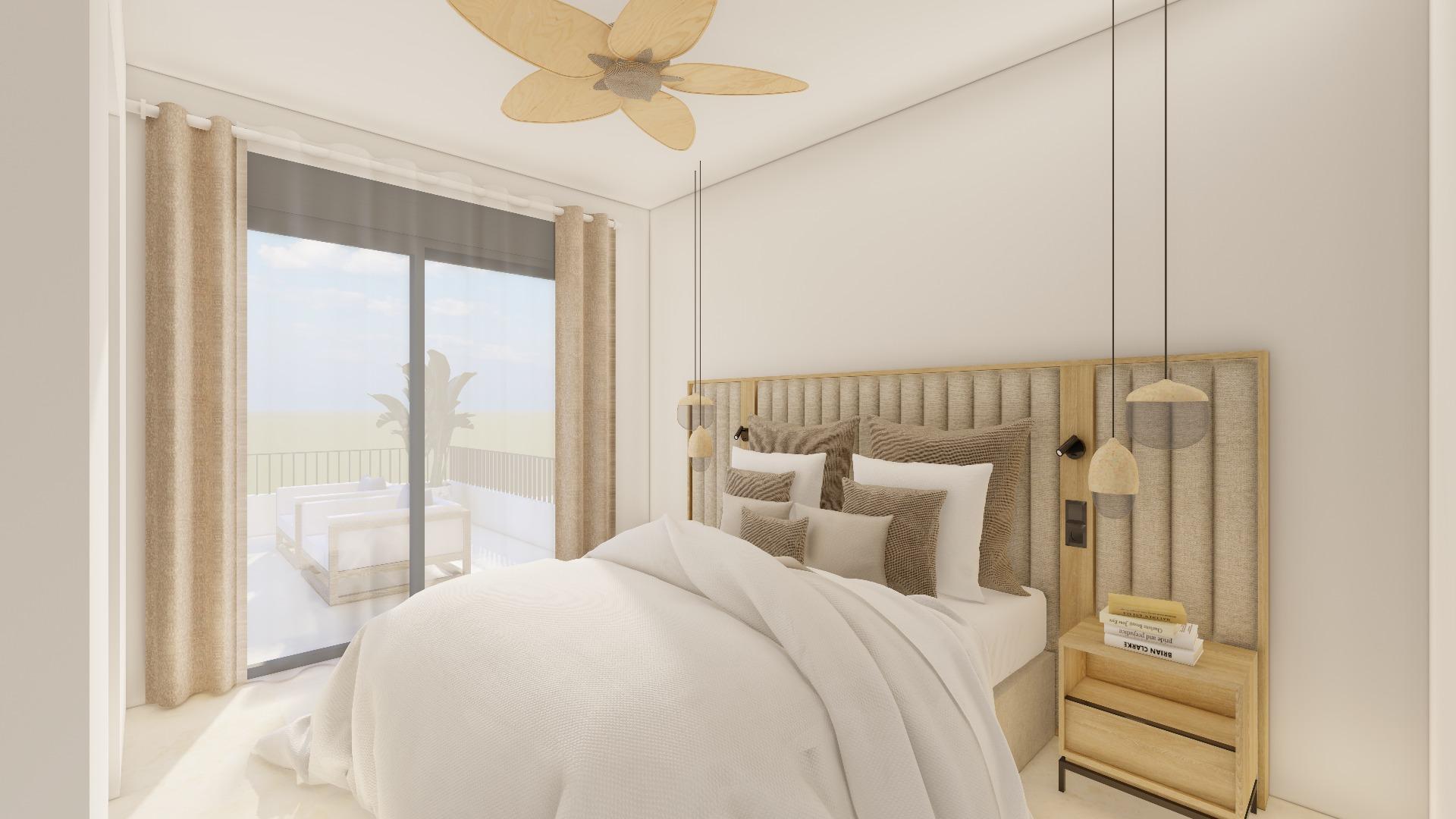 Modernas villas adosadas con piscina privada cerca del mar en Santiago de la Ribera — 15
