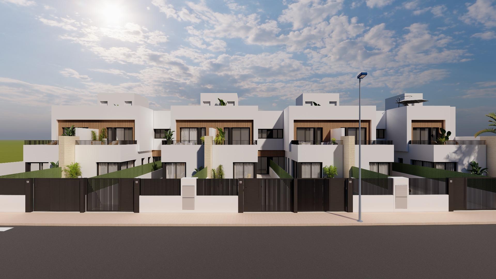 Modernas villas adosadas con piscina privada cerca del mar en Santiago de la Ribera — 3