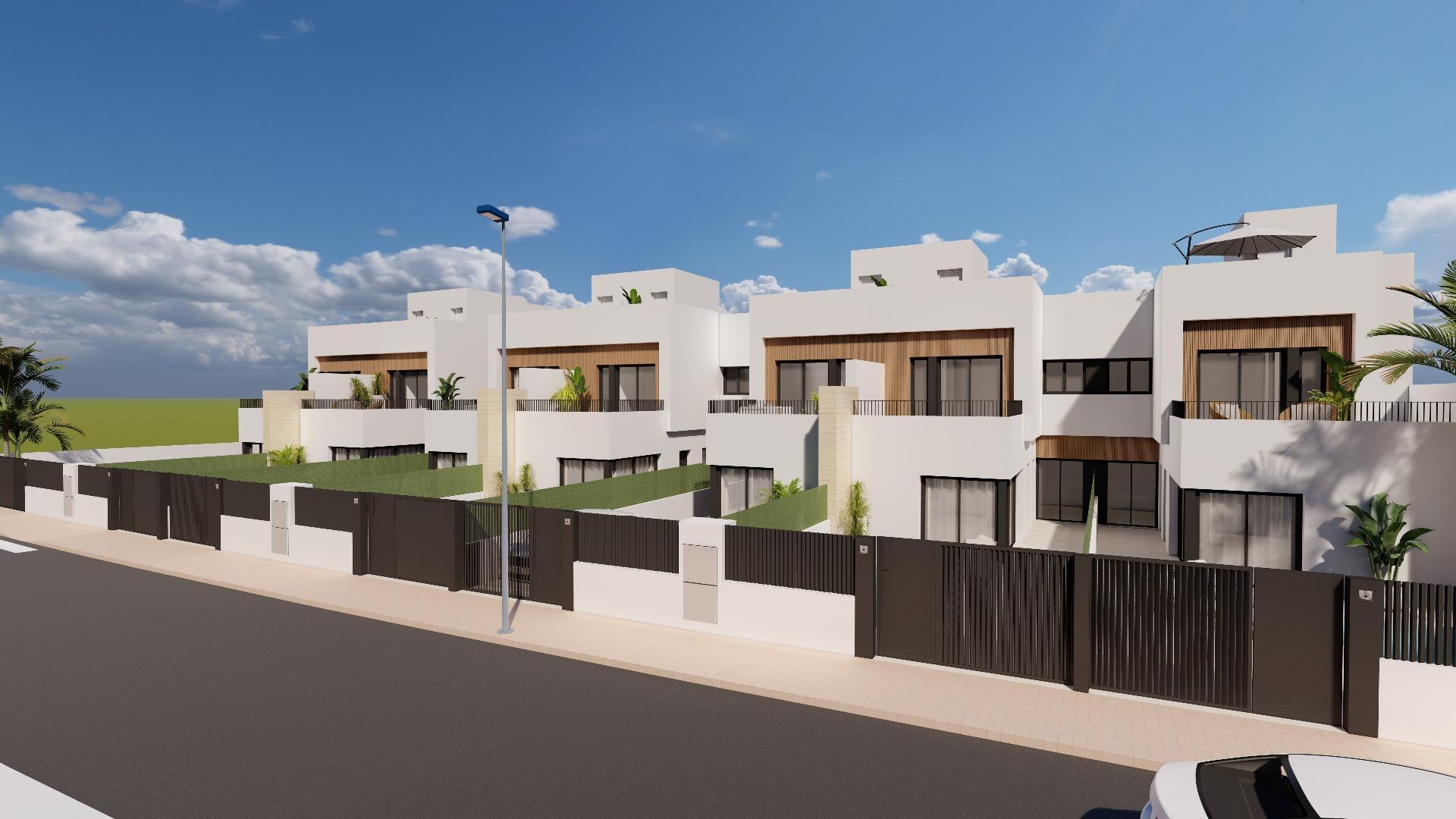 Modernas villas adosadas con piscina privada cerca del mar en Santiago de la Ribera — 5