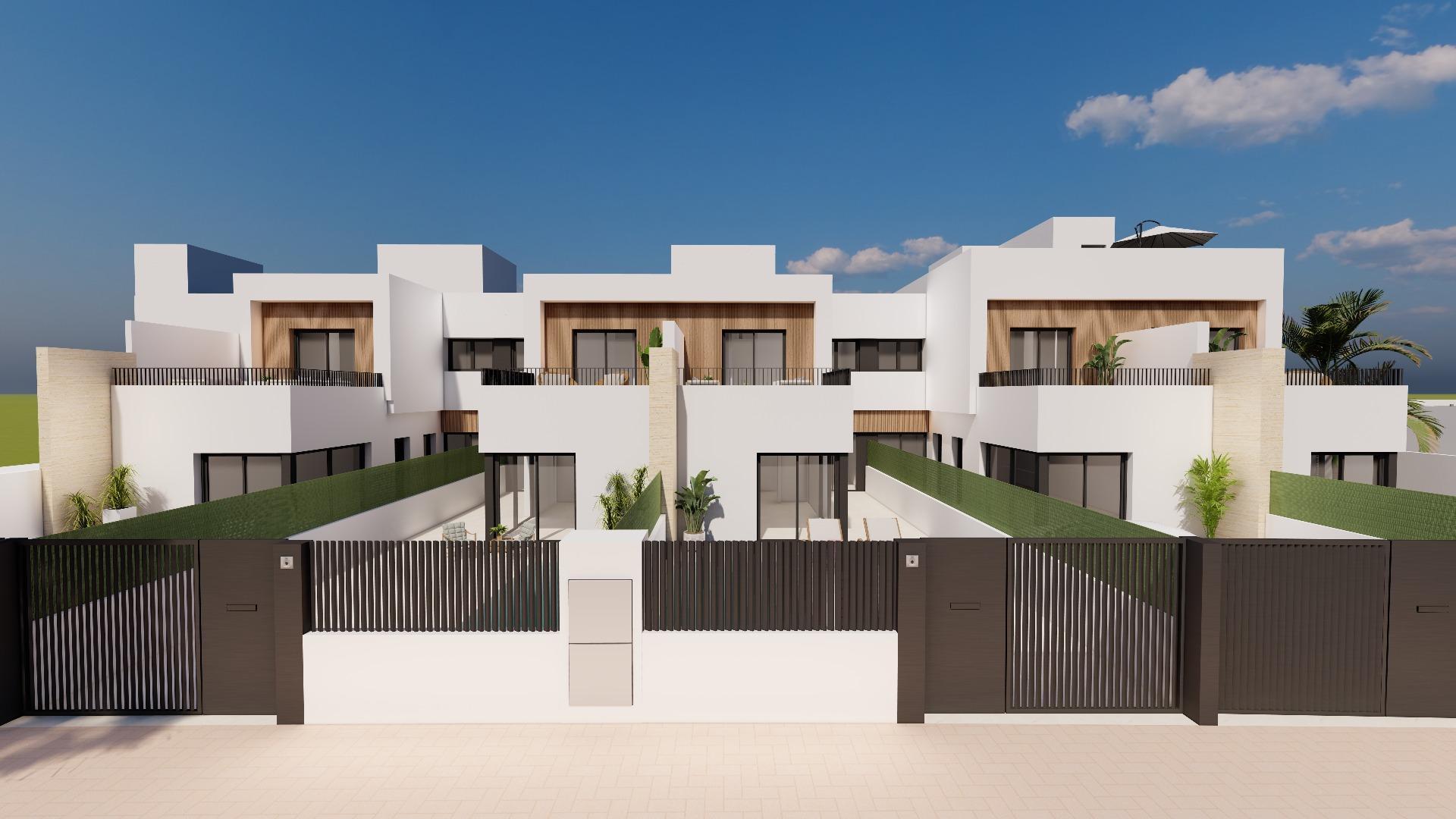 Modernas villas adosadas con piscina privada cerca del mar en Santiago de la Ribera — 6