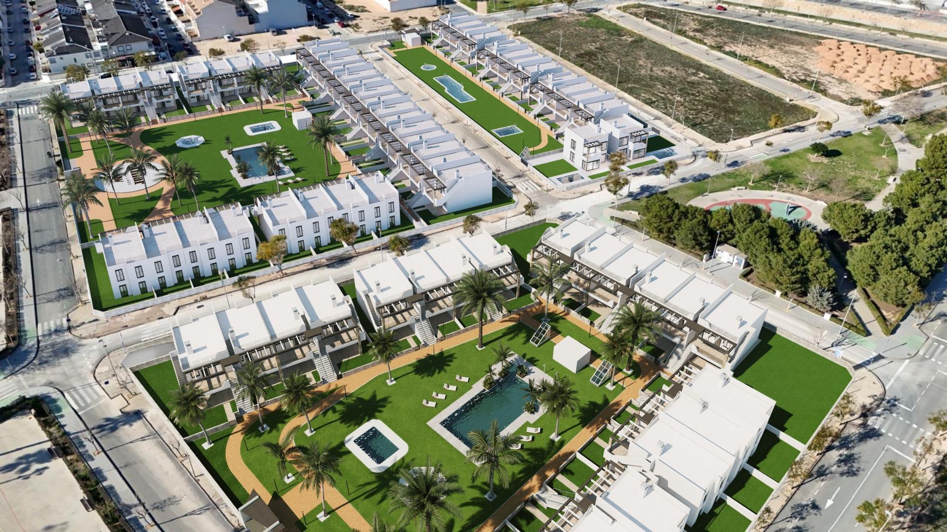 New build bungalows in Pilar de la Horadada