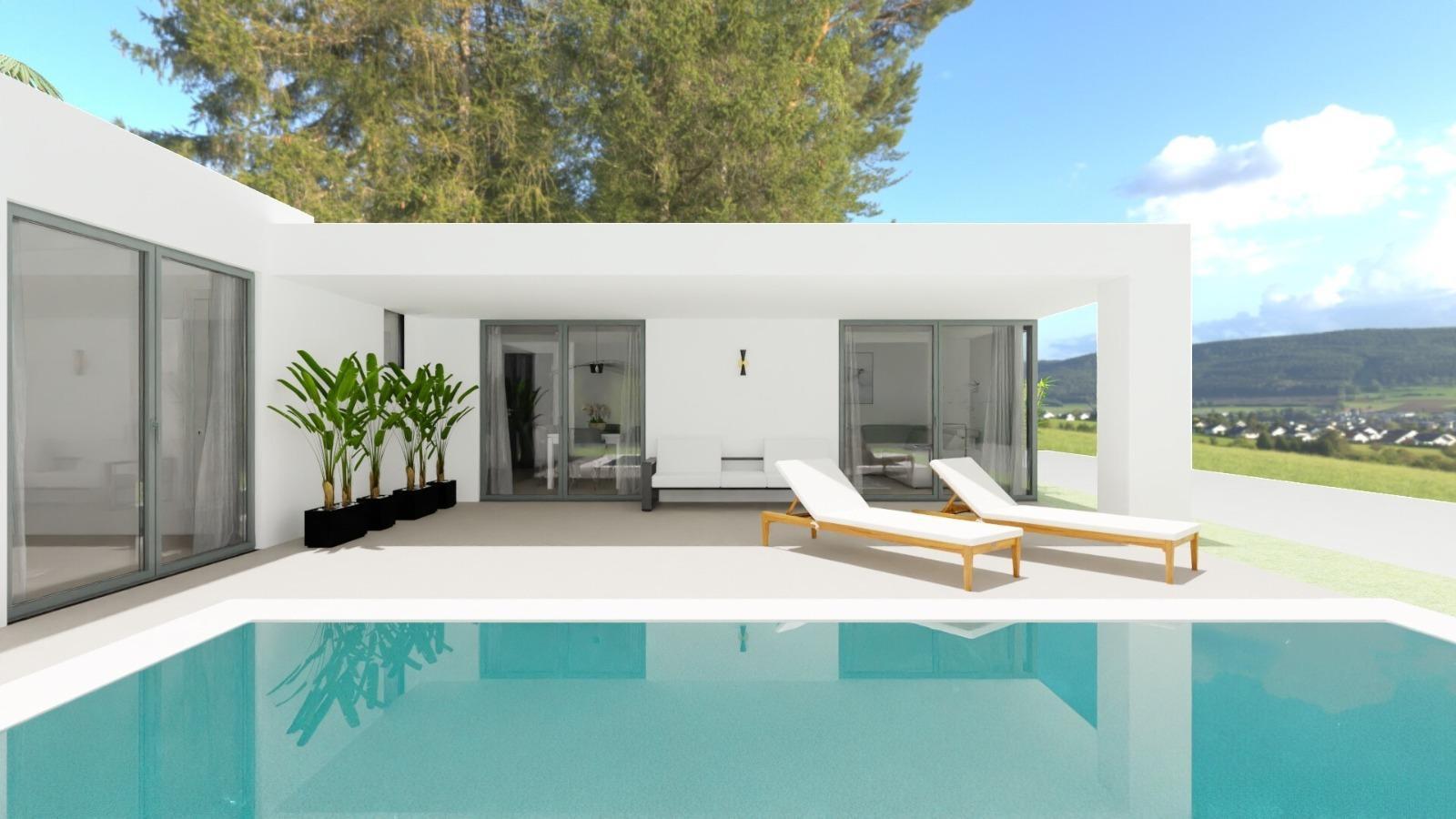 NEWLY BUILT VILLAS WITH PRIVATE POOL IN MONFORTE DEL CID