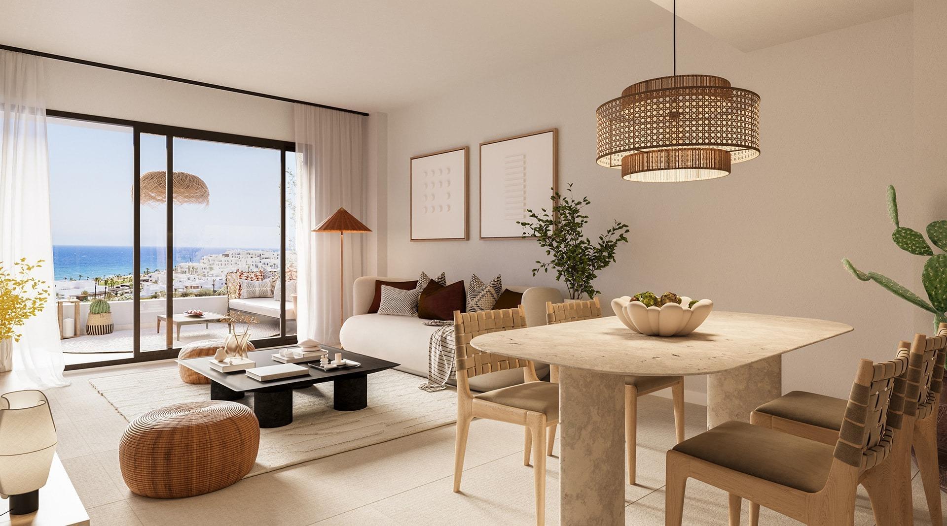 Apartamentos y áticos de nueva construcción frente al mar en venta en Macenas, Almería — 7