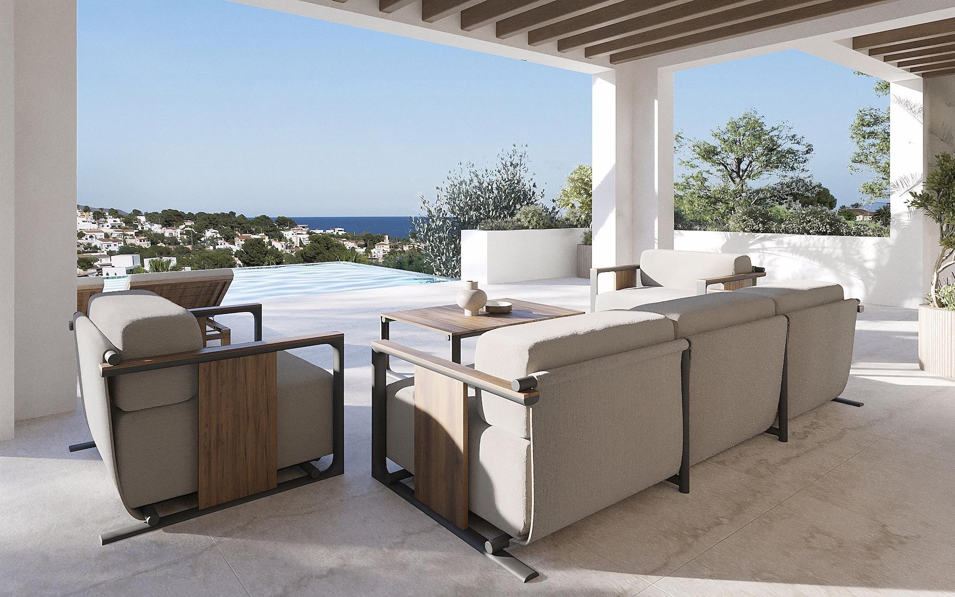 Villa mit Meerblick und ibizenkischem Charme in La Fustera, Benissa — 2