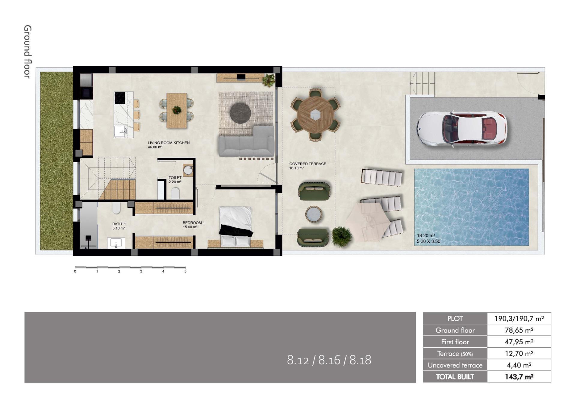 New Build Semi-Detached and Terraced Villas in Dolores, Alicante — 13