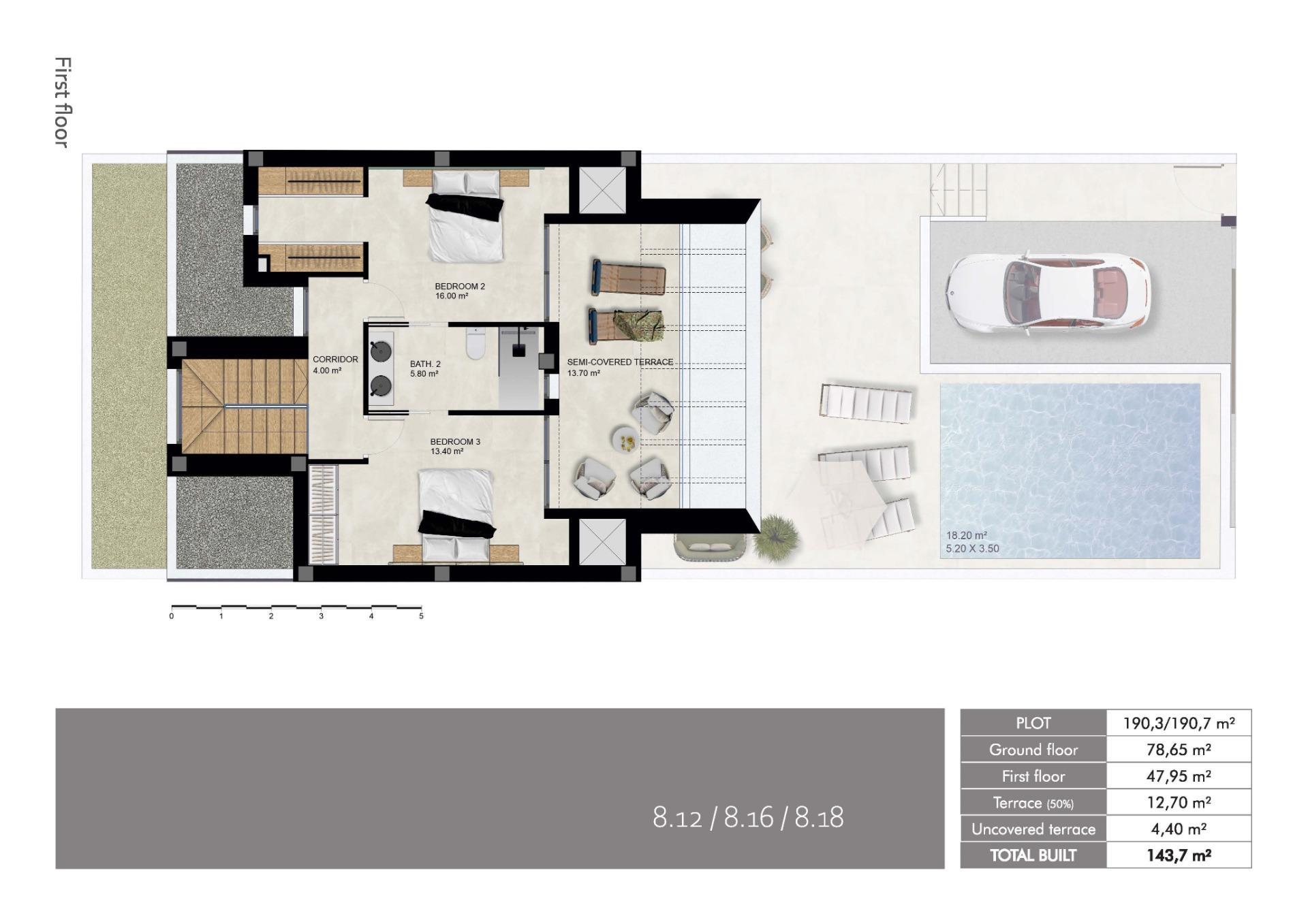 New Build Semi-Detached and Terraced Villas in Dolores, Alicante — 14