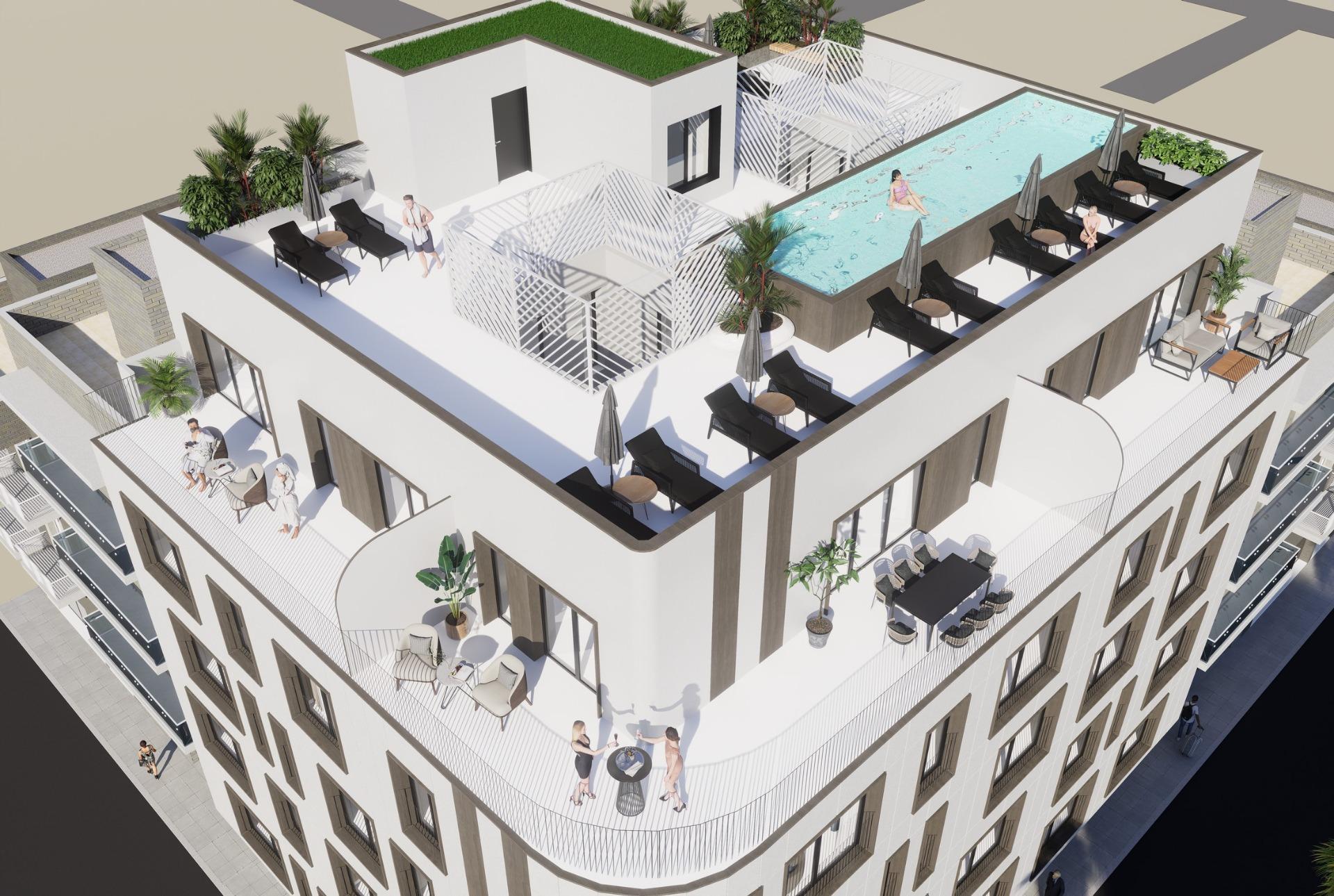 Stylish Residential Building 60 m away from El Acequion Beach at Torrevieja — 3
