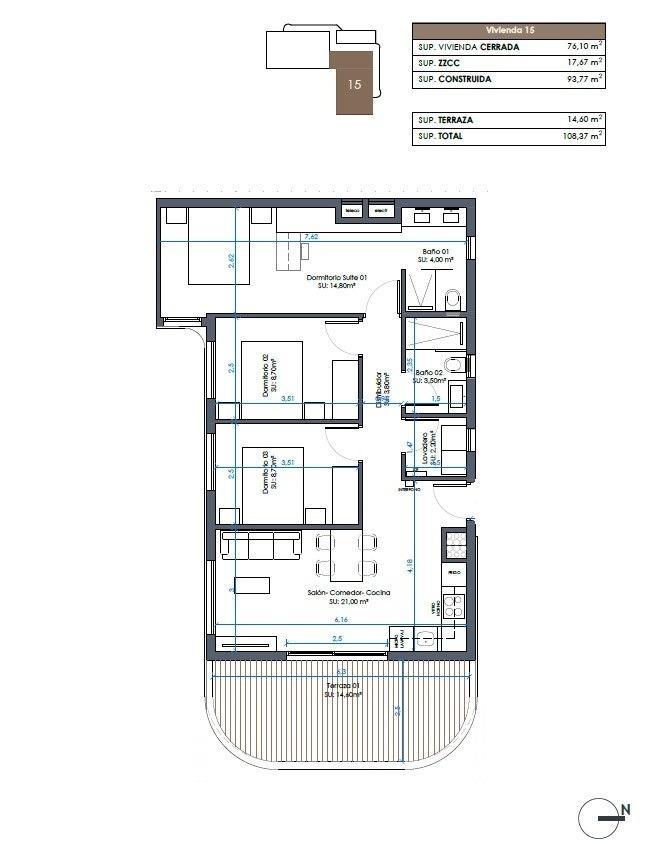 Apartamentos de nueva construcción en Guardamar del Segura: vida moderna a solo 1,4 km de la playa — 13