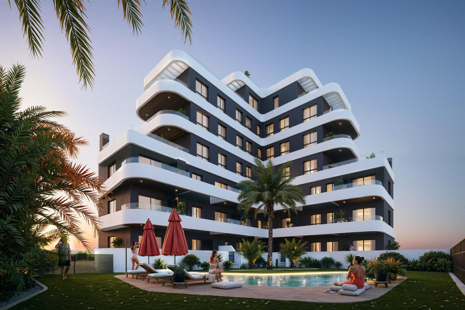 Apartamentos de nueva construcción en Guardamar del Segura: vida moderna a solo 1,4 km de la playa — 2