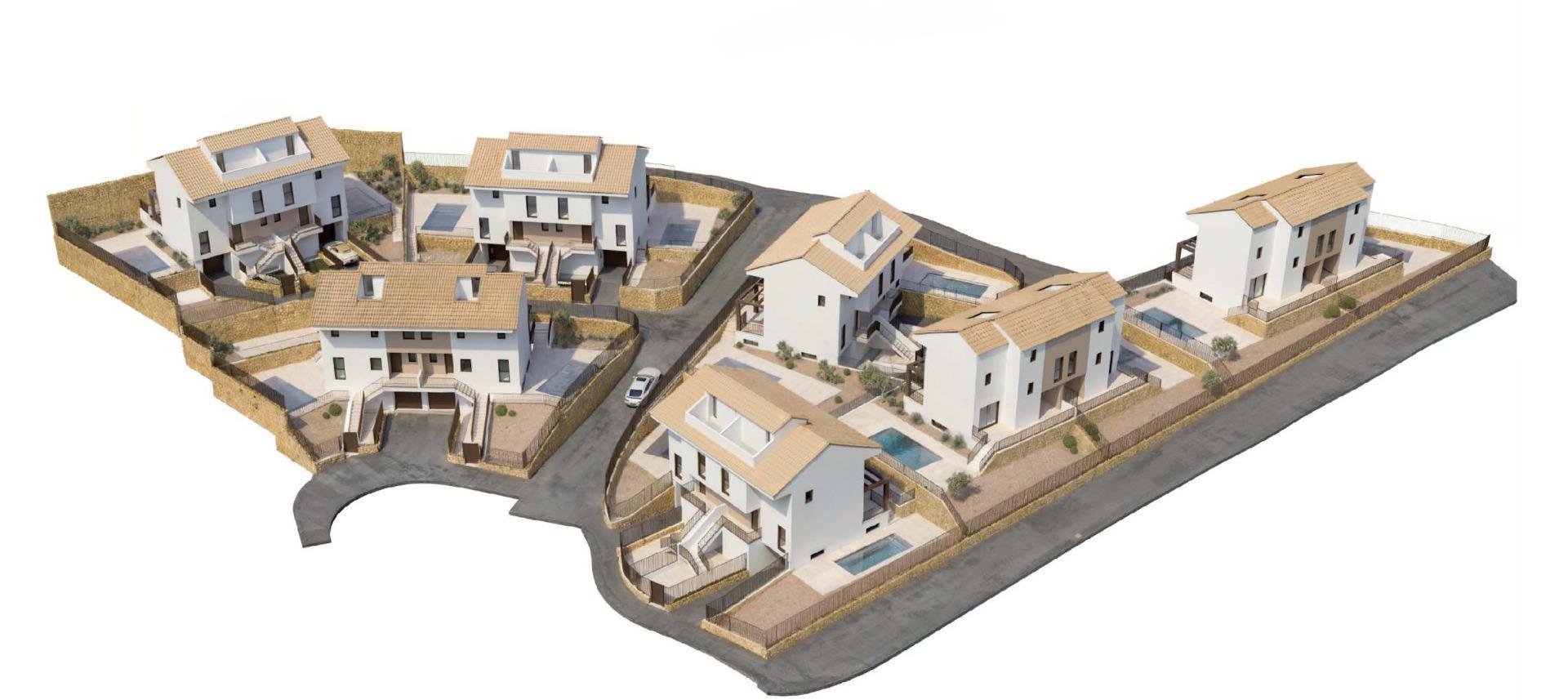 Exclusivas villas adosadas de nueva construcción con piscina privada y garaje en La Nucía — 8