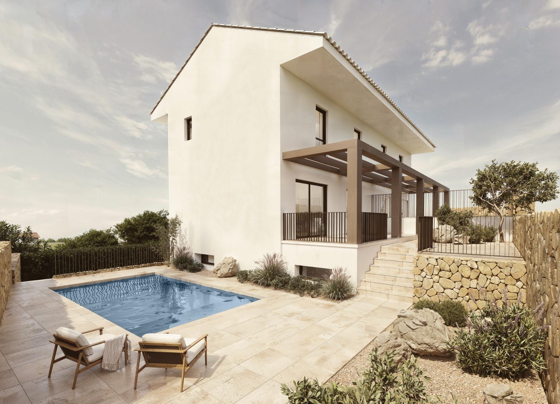 Exclusivas villas adosadas de nueva construcción con piscina privada y garaje en La Nucía — 9