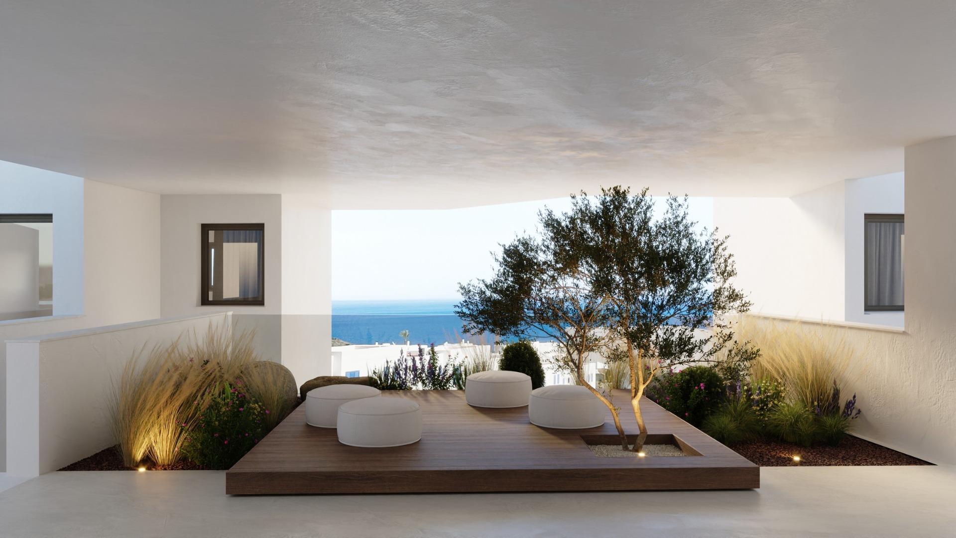 Panoramic views of the Mediterranean Sea in a beachfront resort — 9
