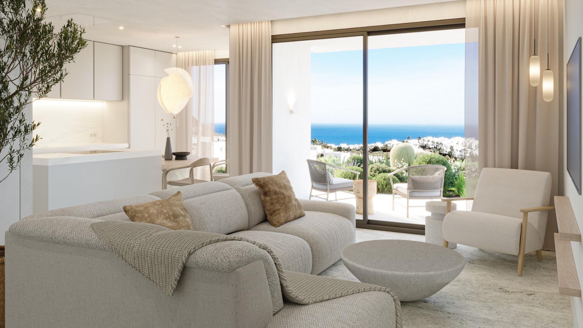 Panoramic views of the Mediterranean Sea in a beachfront resort — 11