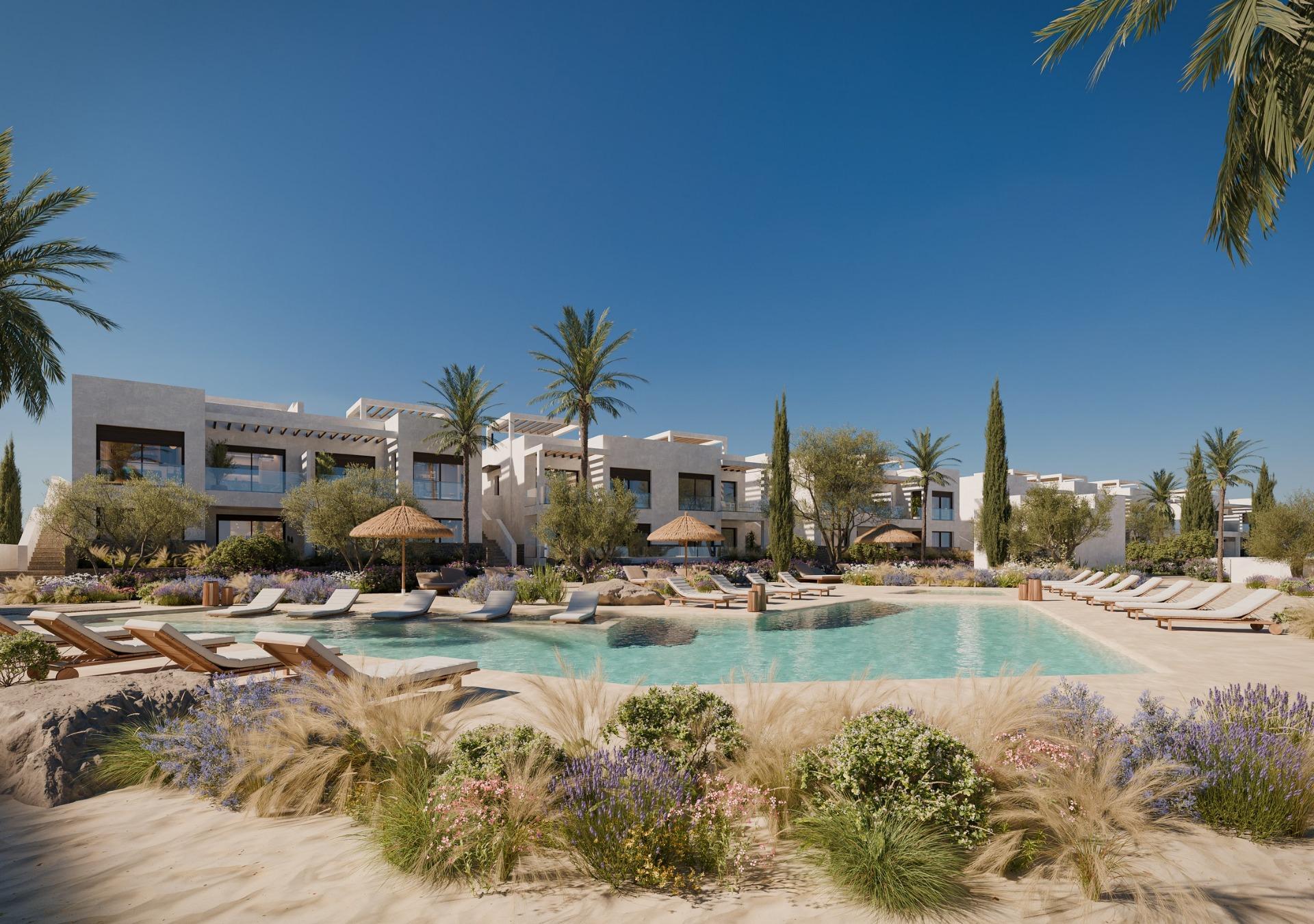 Panoramic views of the Mediterranean Sea in a beachfront resort — 2