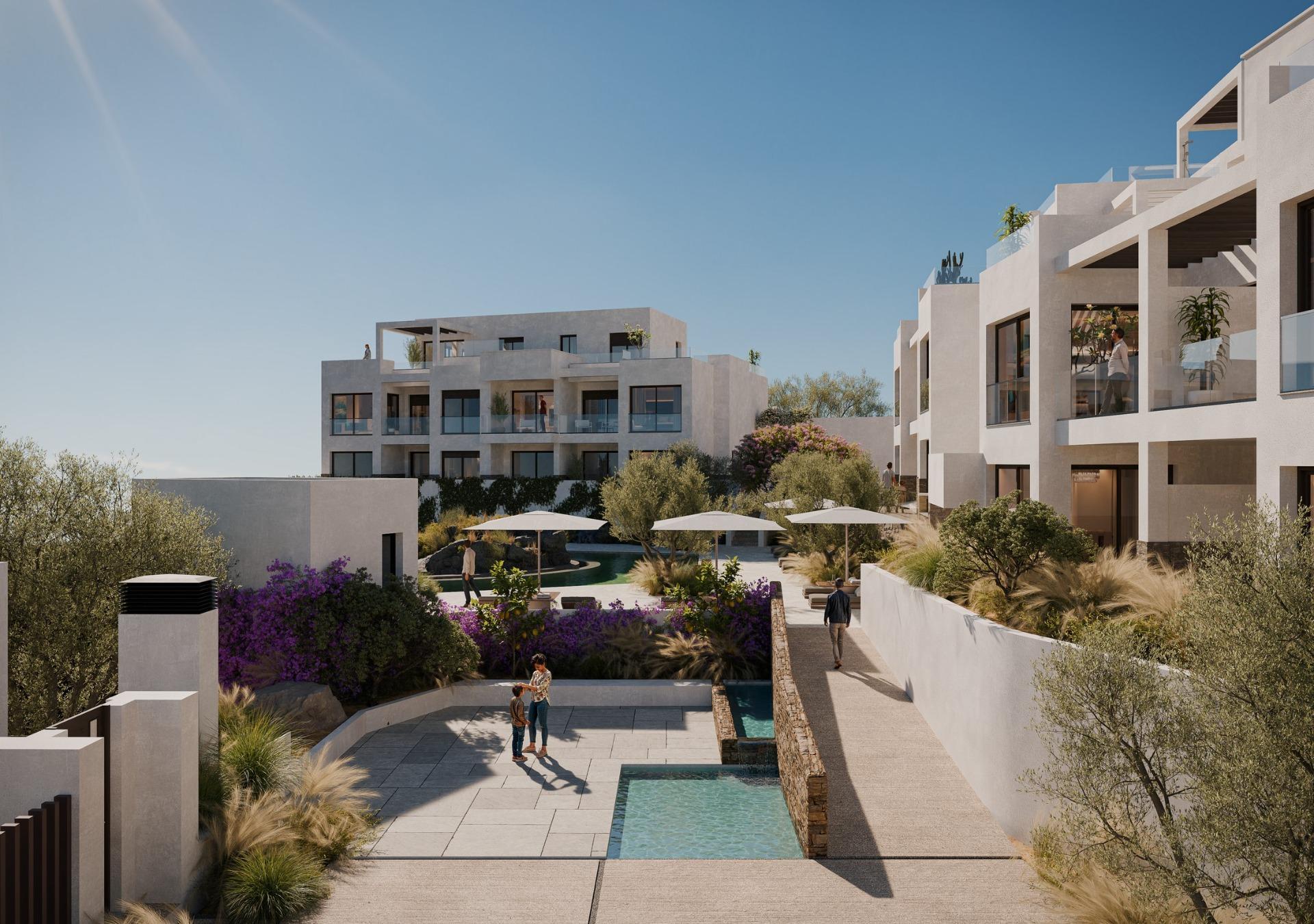 Panoramic views of the Mediterranean Sea in a beachfront resort — 5
