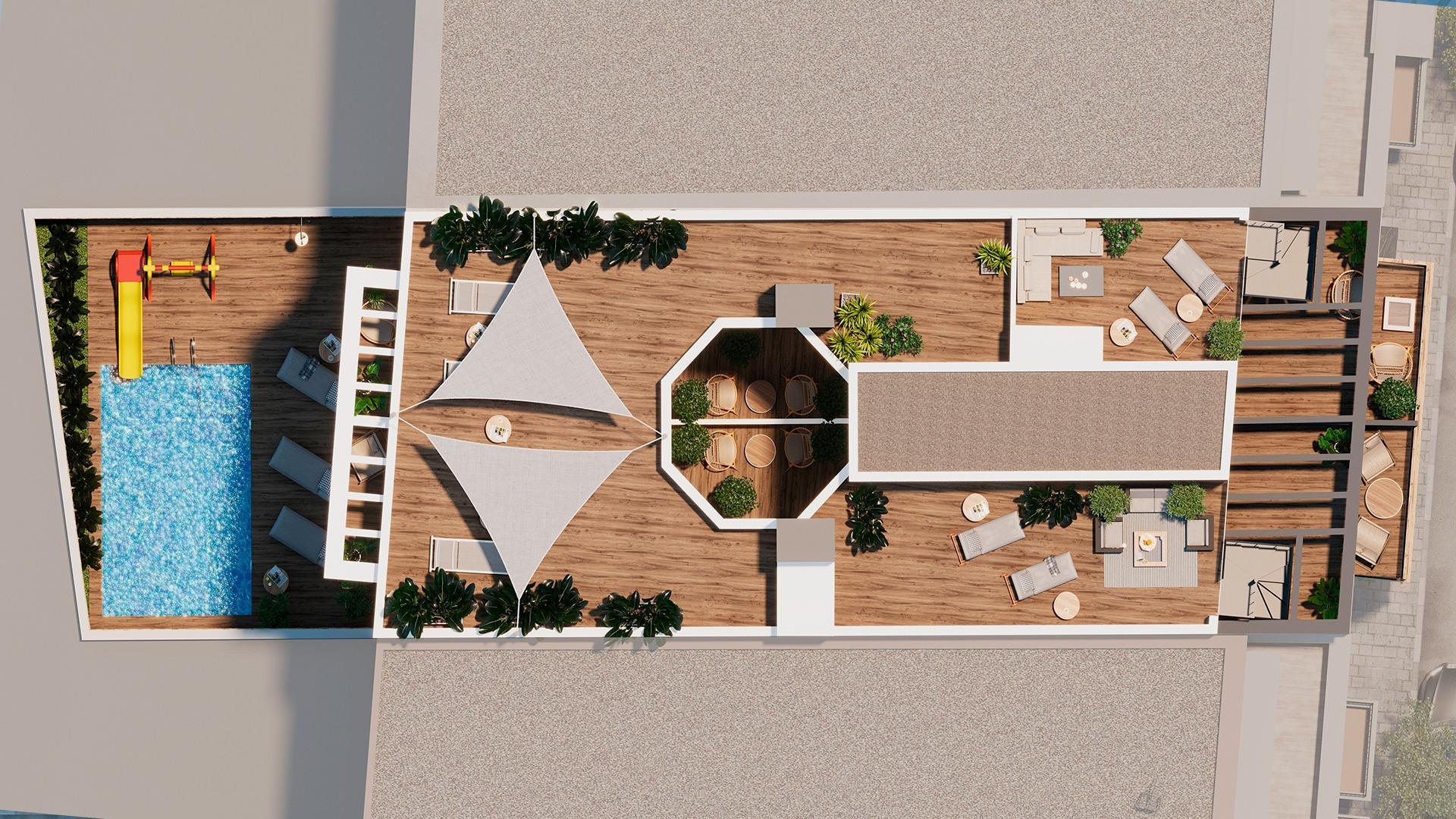 Moderne appartementen op slechts 250 meter van het strand van El Cura in Torrevieja — 2