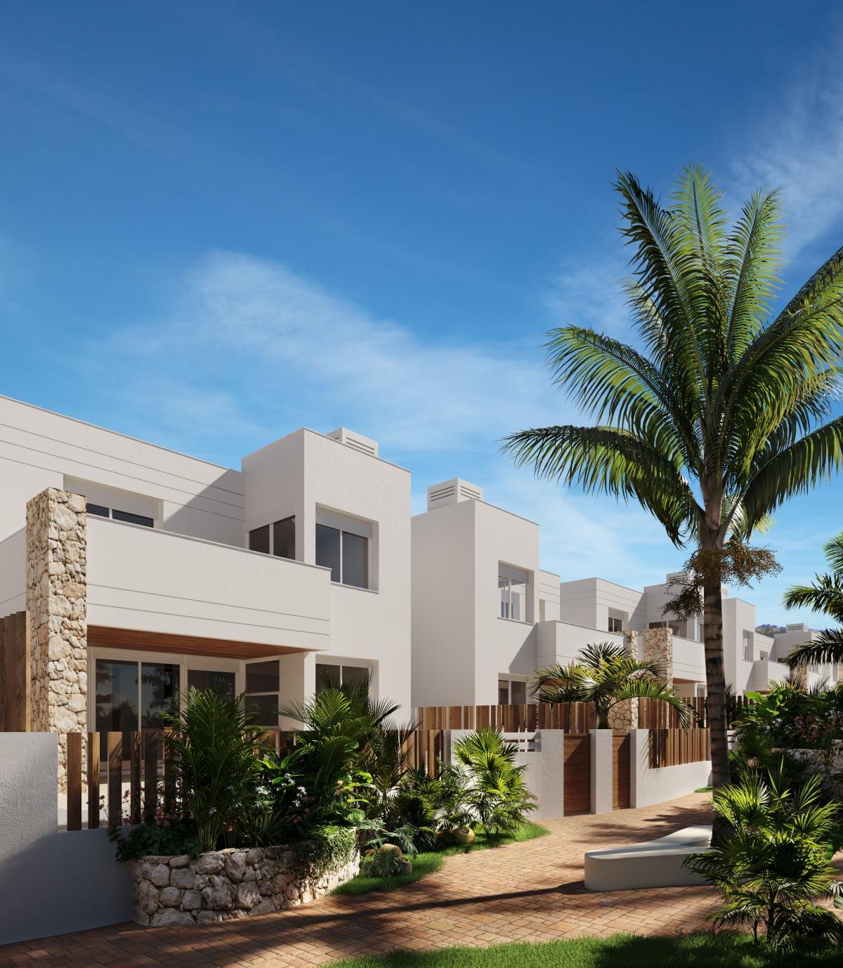 Nieuwbouwwoningen en bungalows op slechts 250 meter van het strand in Mar de Pulpí