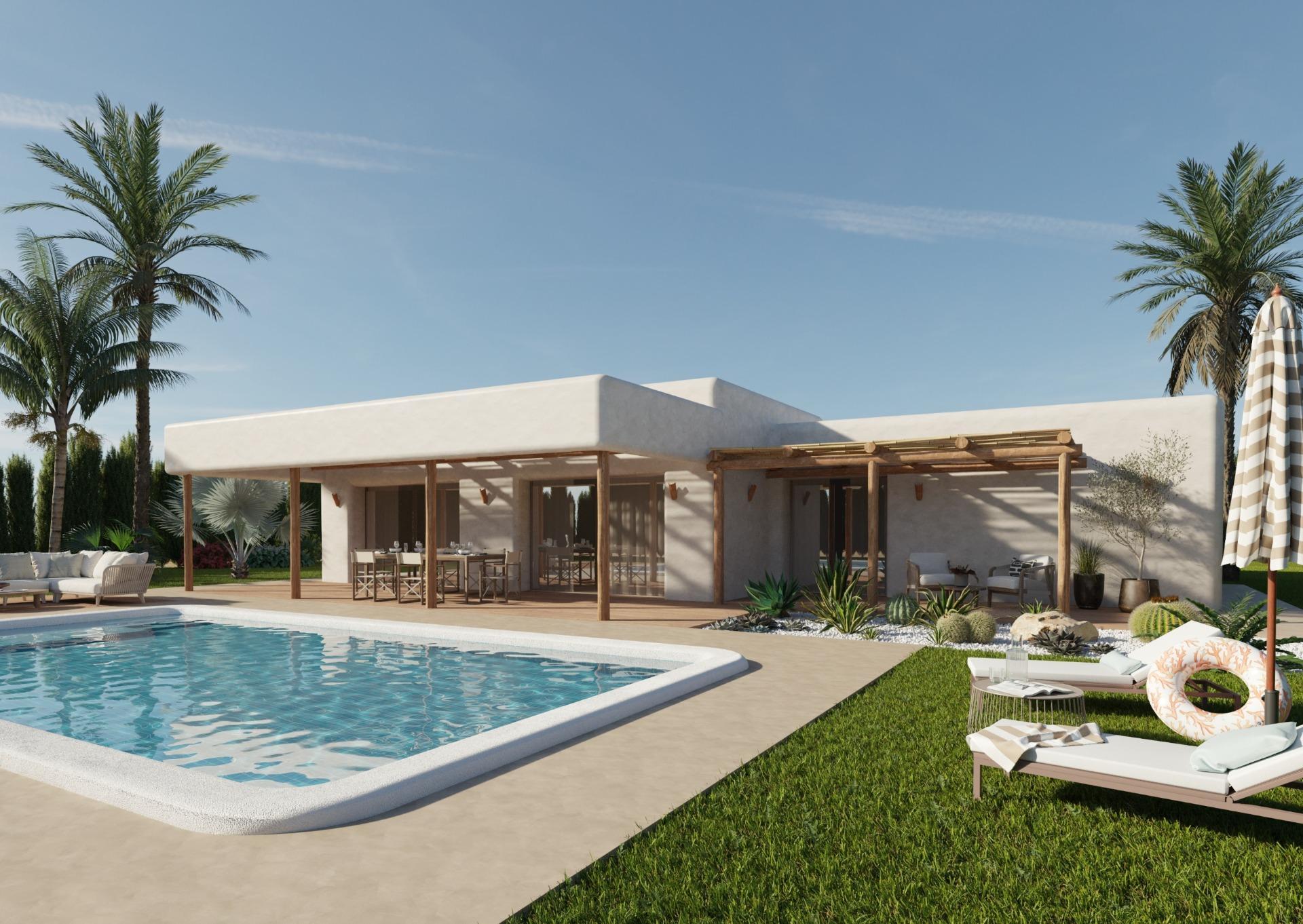 Villas de nueva construcción en amplias parcelas rústicas en Pinoso, Alicante — 3